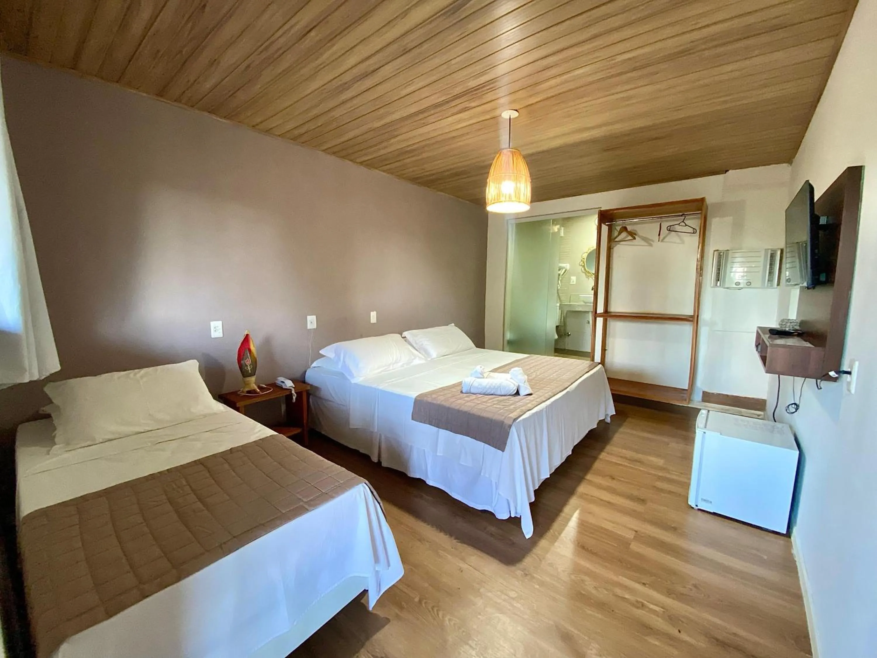 Bed in Pousada Yapara-Tyba