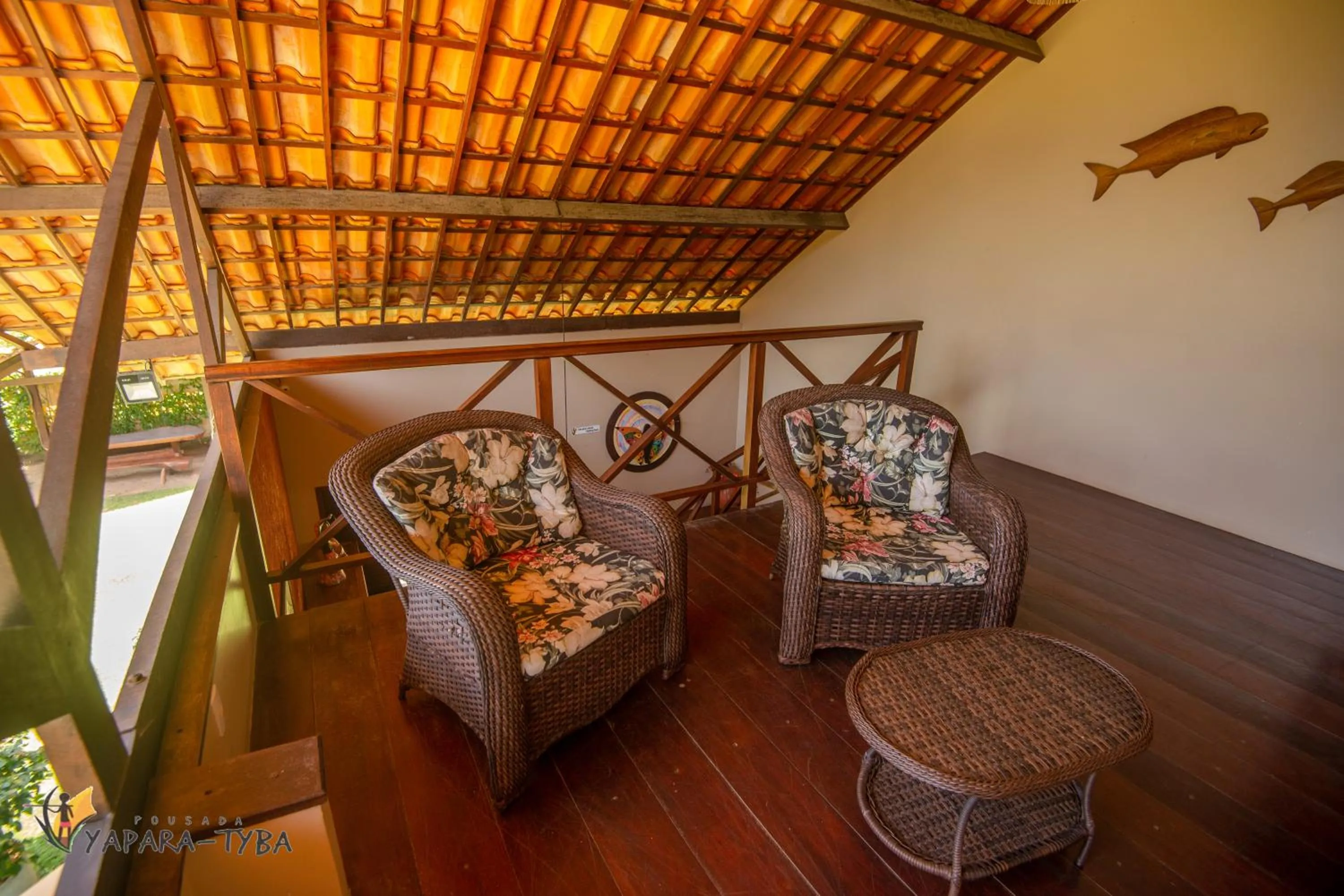 Seating area in Pousada Yapara-Tyba
