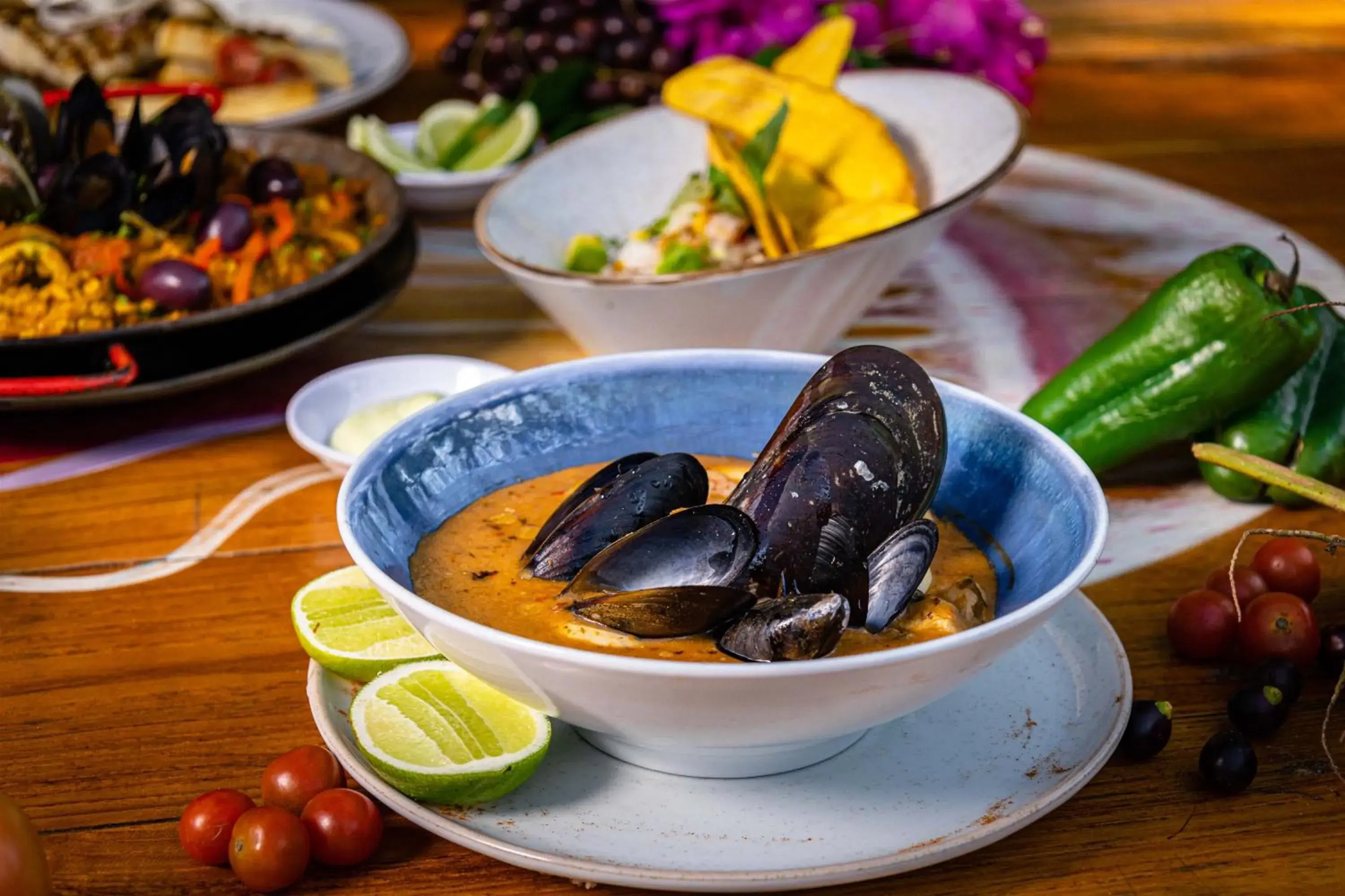 Food in Fenix Beach Cartagena Food in Fenix Beach Cartagena