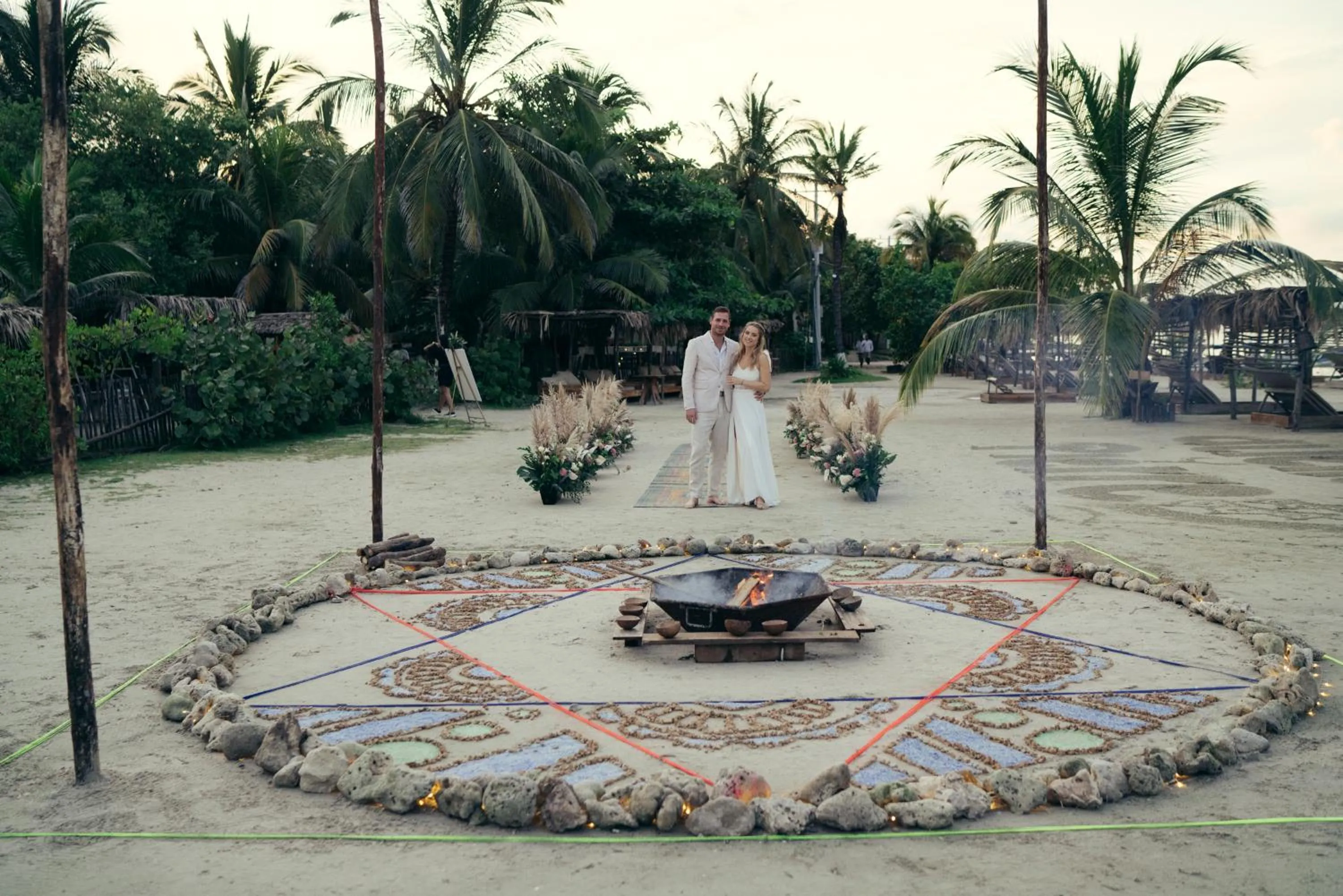 wedding in Fenix Beach Cartagena