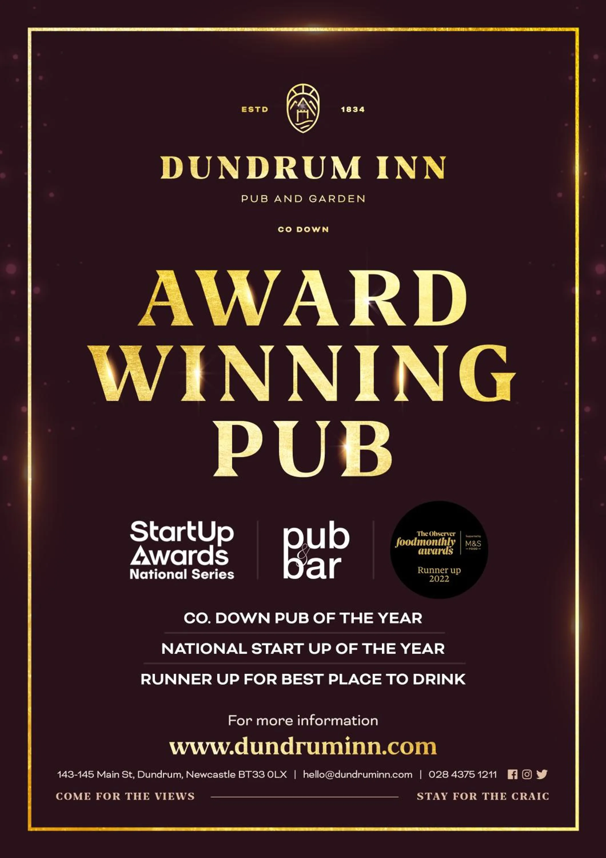 Logo/Certificate/Sign in The Dundrum Inn B&B