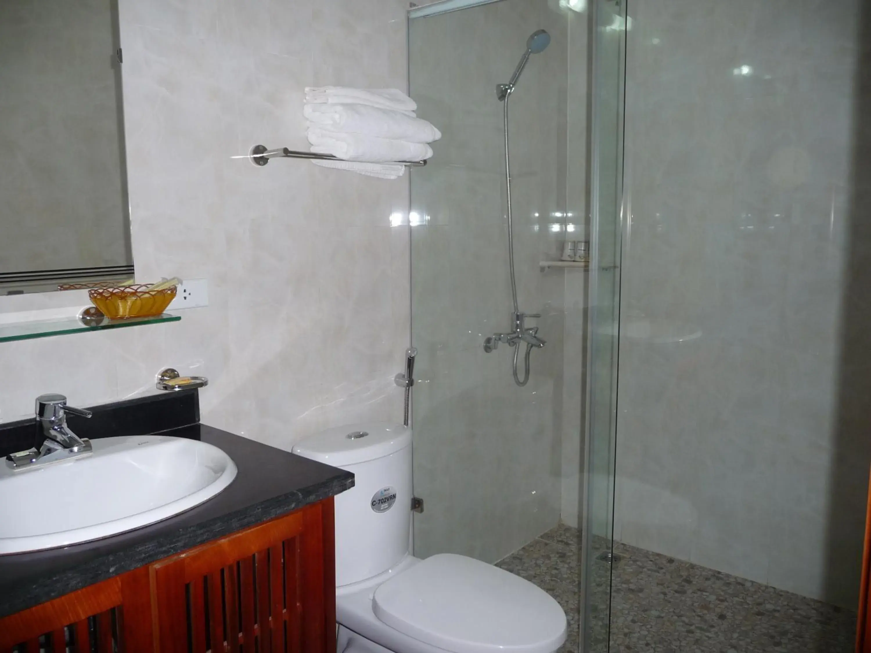 Bathroom in Mai Chau Valley View Hotel Bathroom in Mai Chau Valley View Hotel