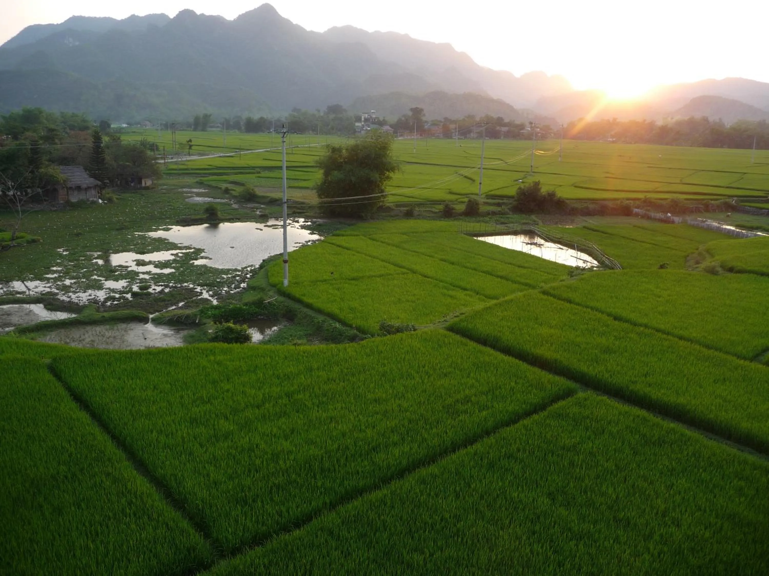 Mountain view in Mai Chau Valley View Hotel