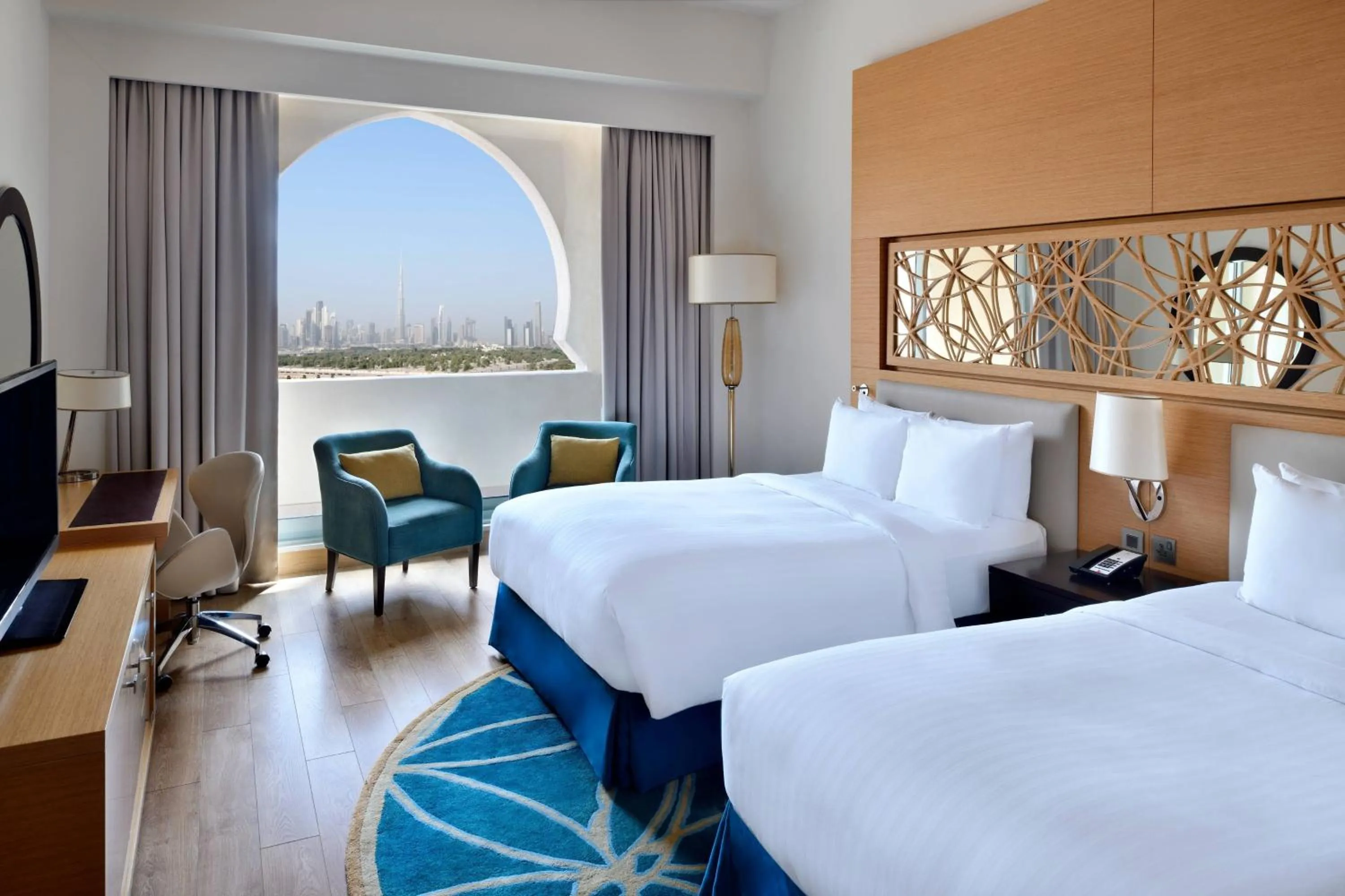 Photo of the whole room, Bed in Marriott Hotel Al Jaddaf, Dubai