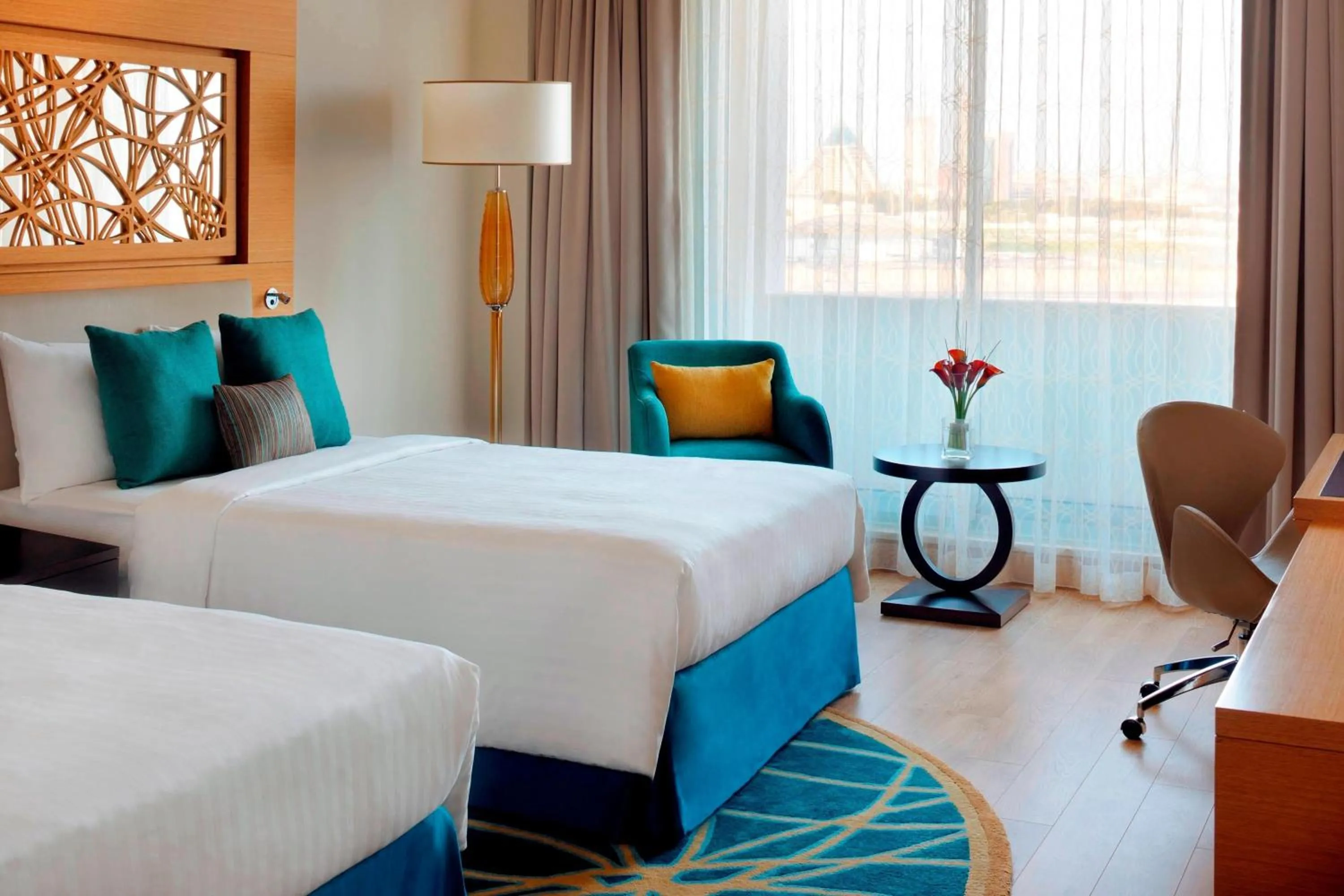 Photo of the whole room, Bed in Marriott Hotel Al Jaddaf, Dubai
