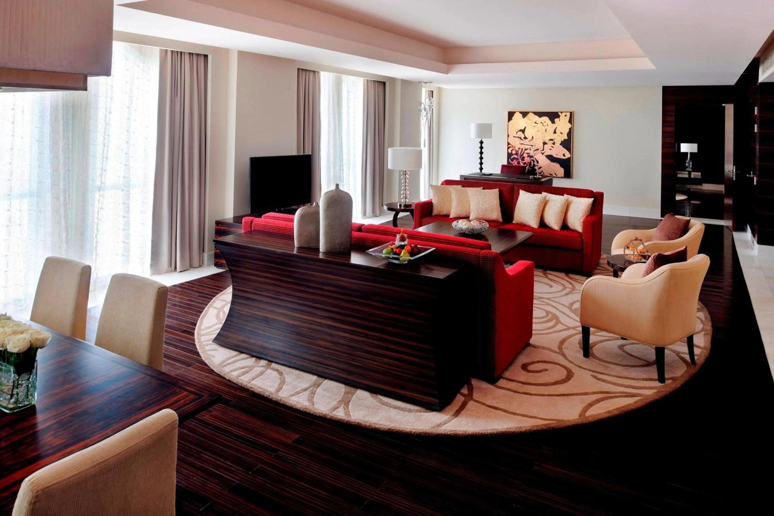 Living room in Marriott Hotel Al Jaddaf, Dubai