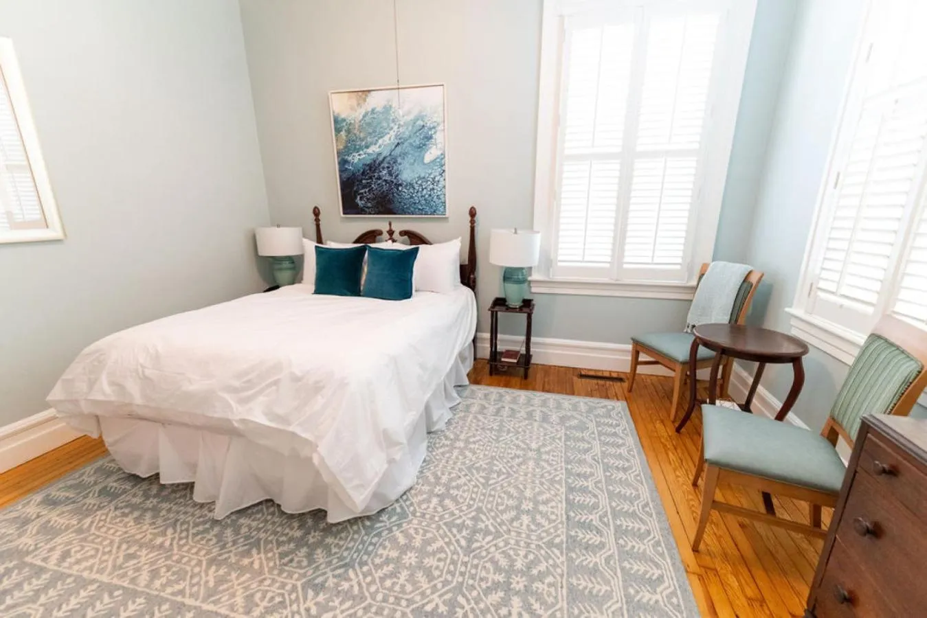 Bedroom, Bed in The Edenton Collection-Captain's Quarters Inn