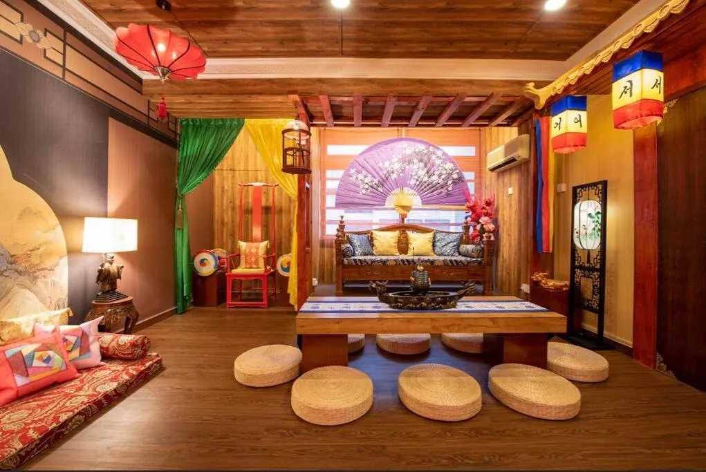 Living room in Fahrenheit88-Korea Theme Bukit Bintang Kuala Lumpur 2R2B 6Pax