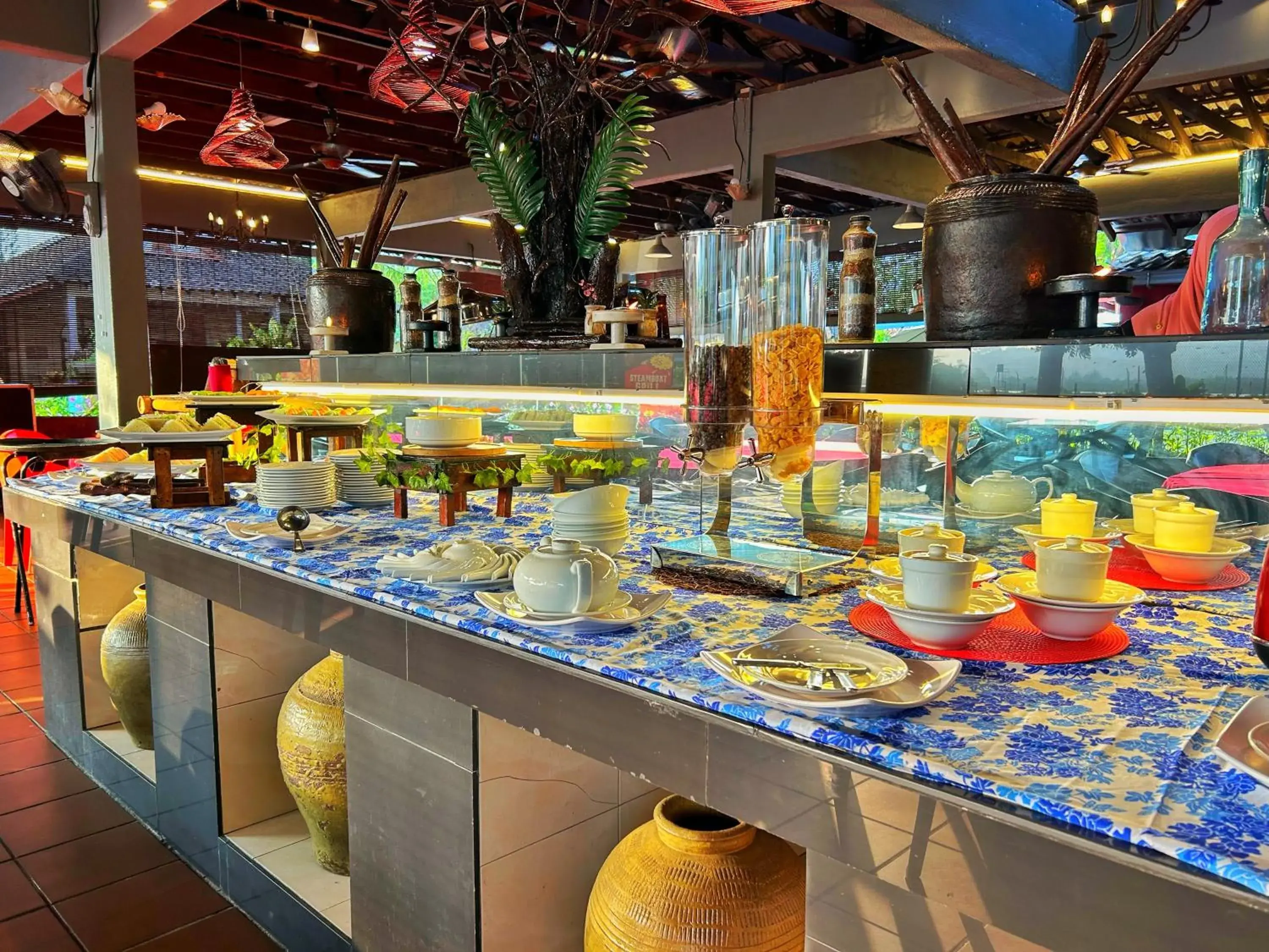 Buffet breakfast in RUMBIA RESORT VILLA Paka Terengganu Buffet breakfast in RUMBIA RESORT VILLA Paka Terengganu