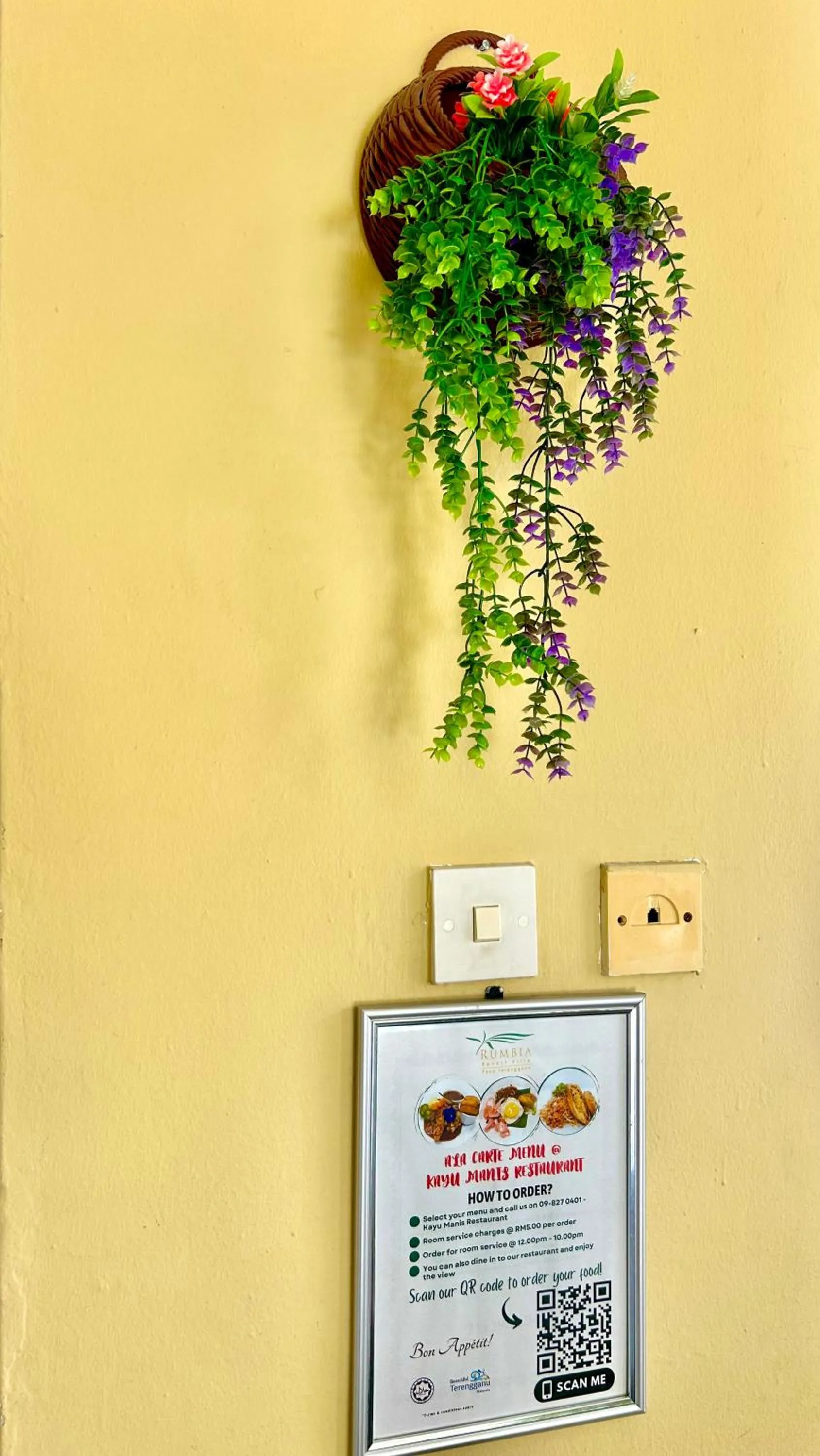 Decorative detail in RUMBIA RESORT VILLA Paka Terengganu