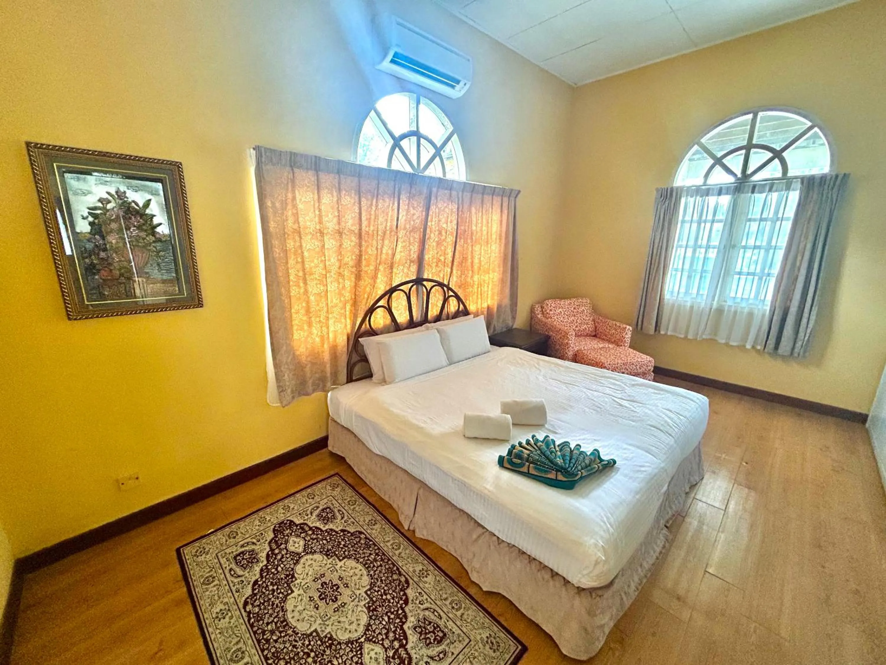 Bed in RUMBIA RESORT VILLA Paka Terengganu