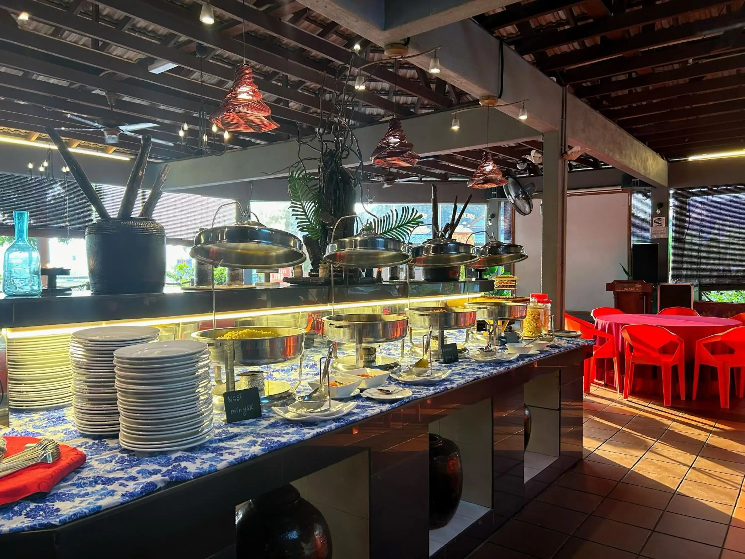 Buffet breakfast in RUMBIA RESORT VILLA Paka Terengganu Buffet breakfast in RUMBIA RESORT VILLA Paka Terengganu