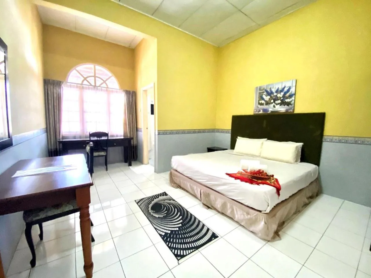 Bed in RUMBIA RESORT VILLA Paka Terengganu