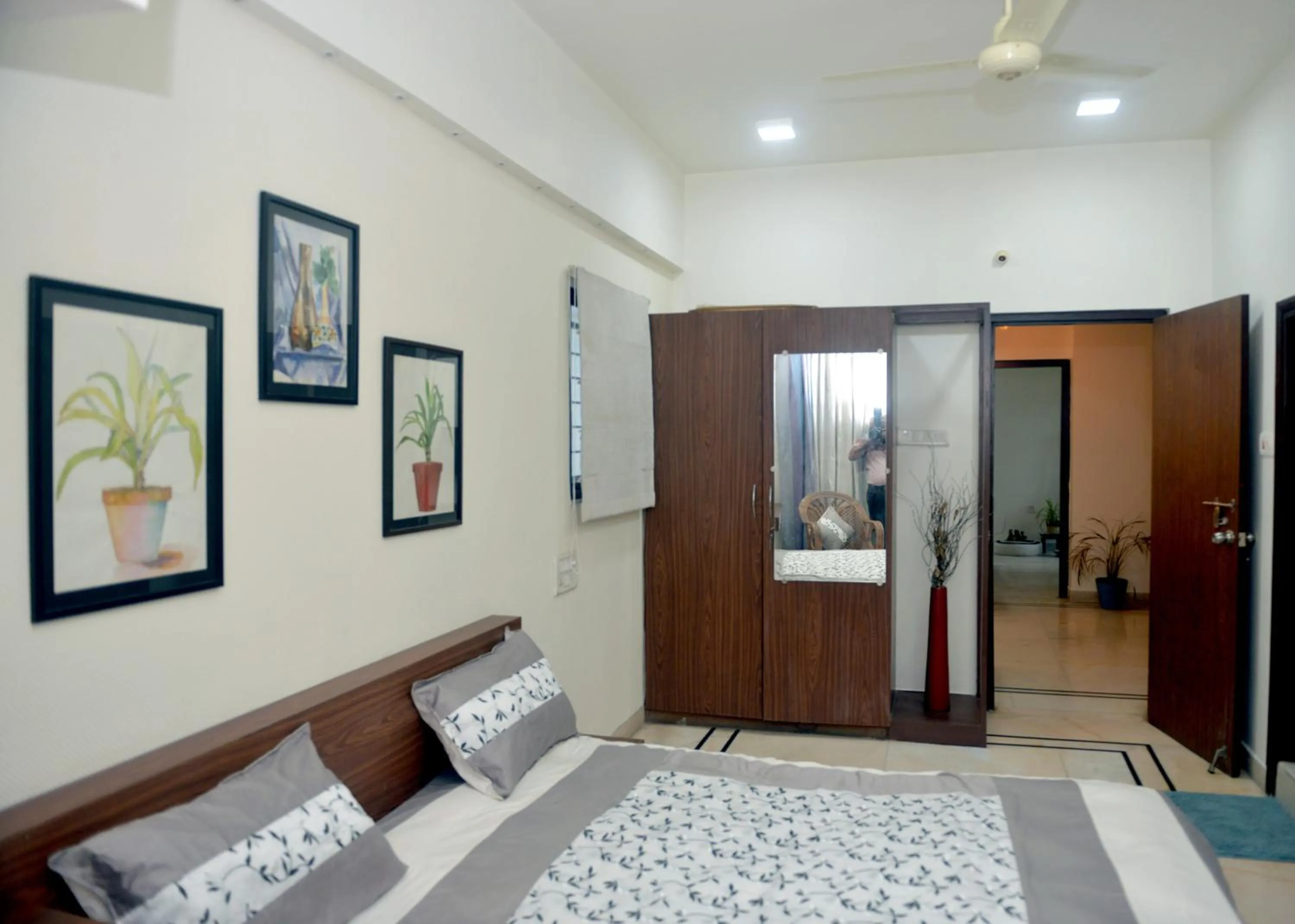 Bedroom, Bed in Paradise Homestay Civil Lines