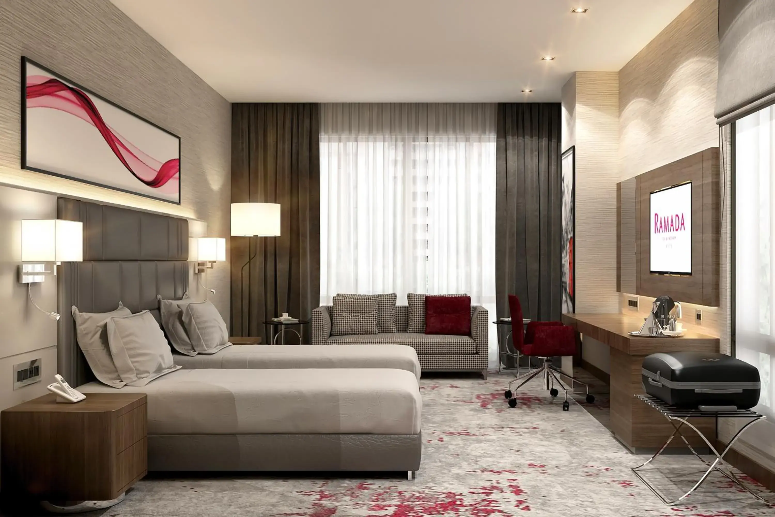 2 Single Beds, Sea View - single occupancy in Ramada by Wyndham Rize Findikli 2 Single Beds, Sea View - single occupancy in Ramada by Wyndham Rize Findikli