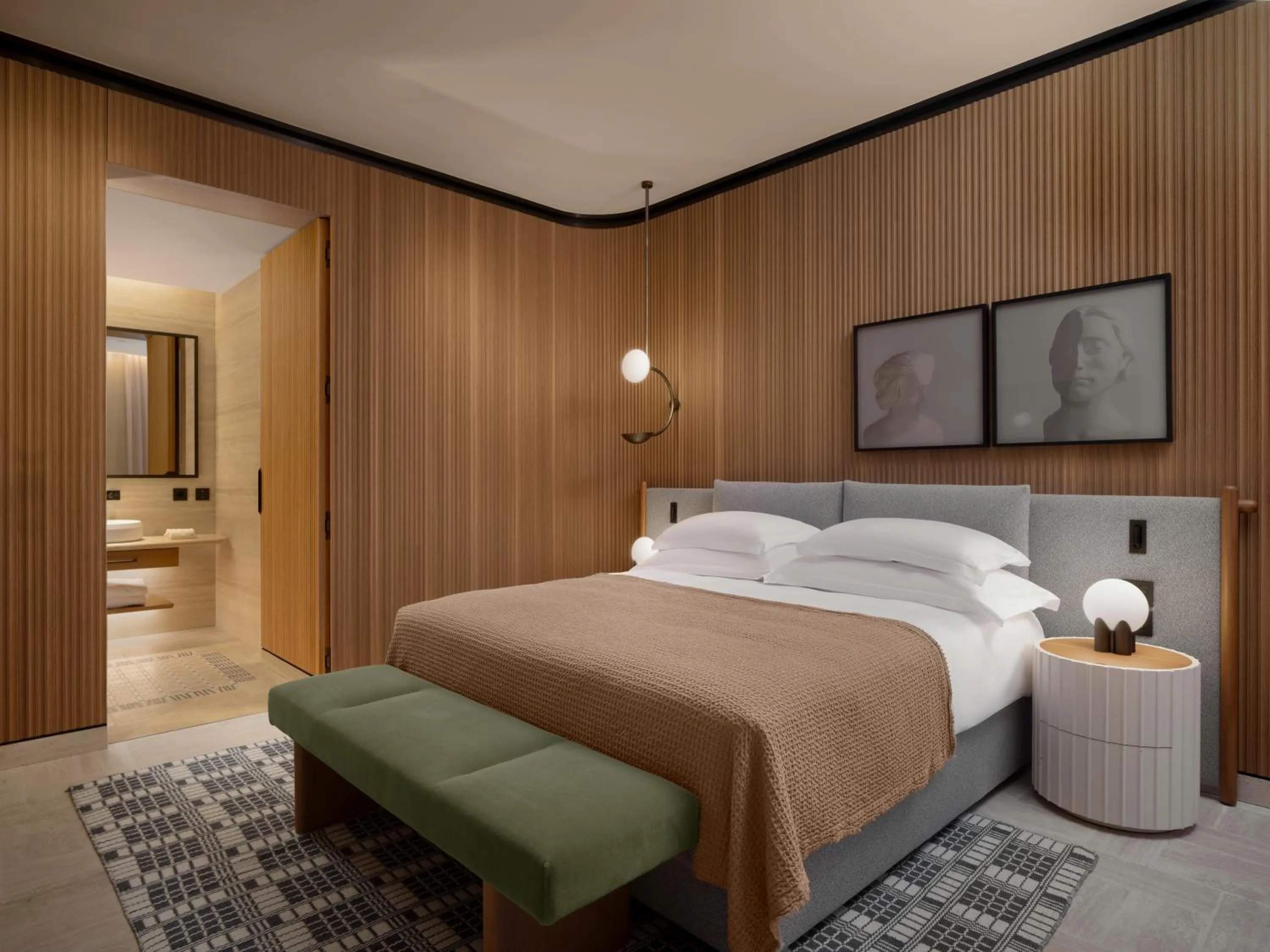 Bedroom, Bed in Six Senses Rome