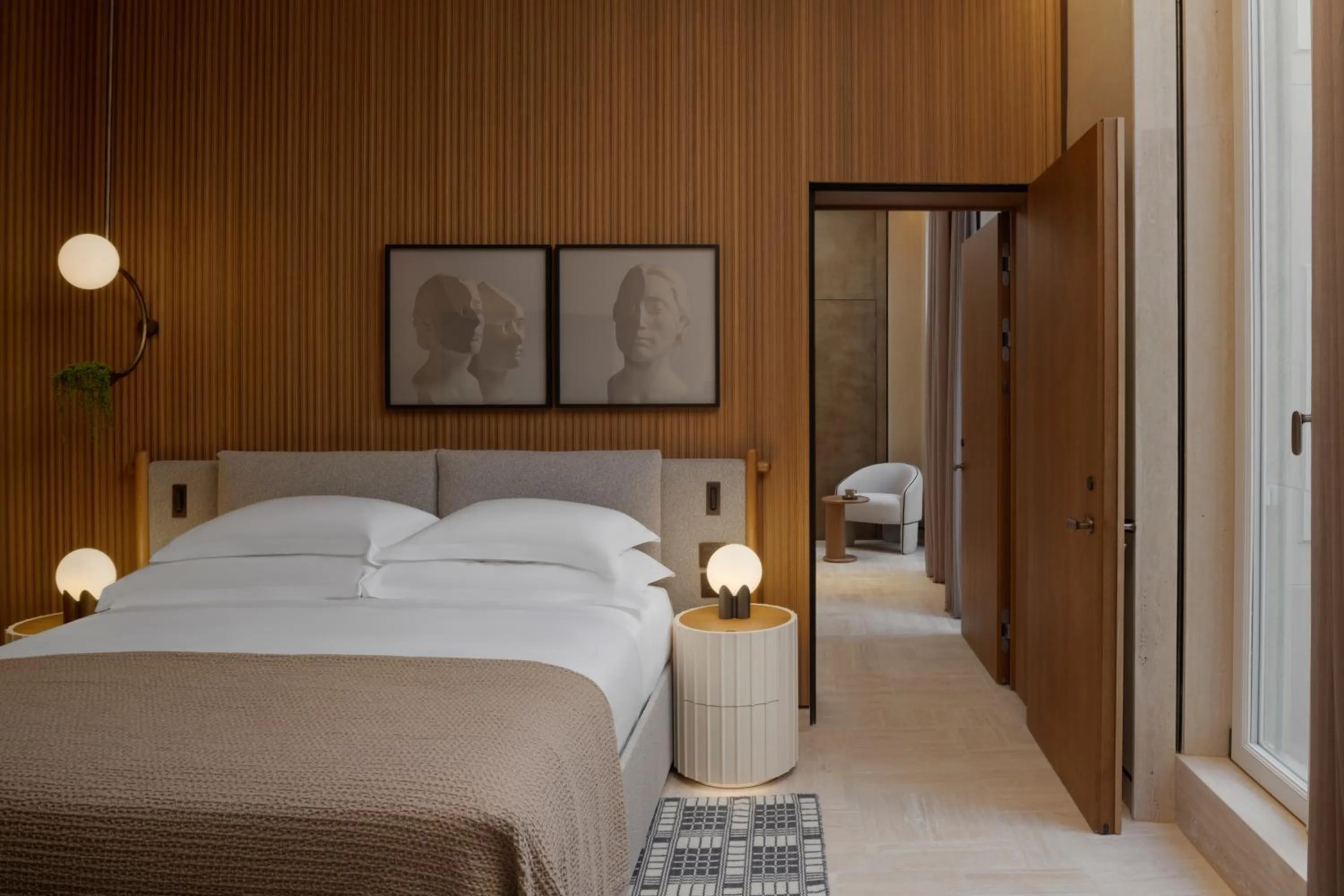 Bedroom, Bed in Six Senses Rome