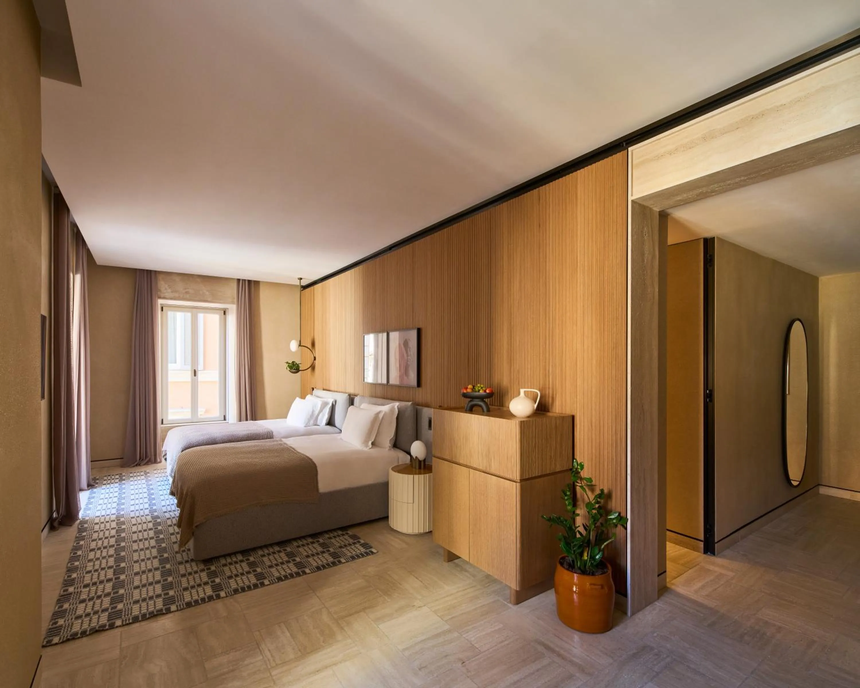 Bedroom, Bed in Six Senses Rome