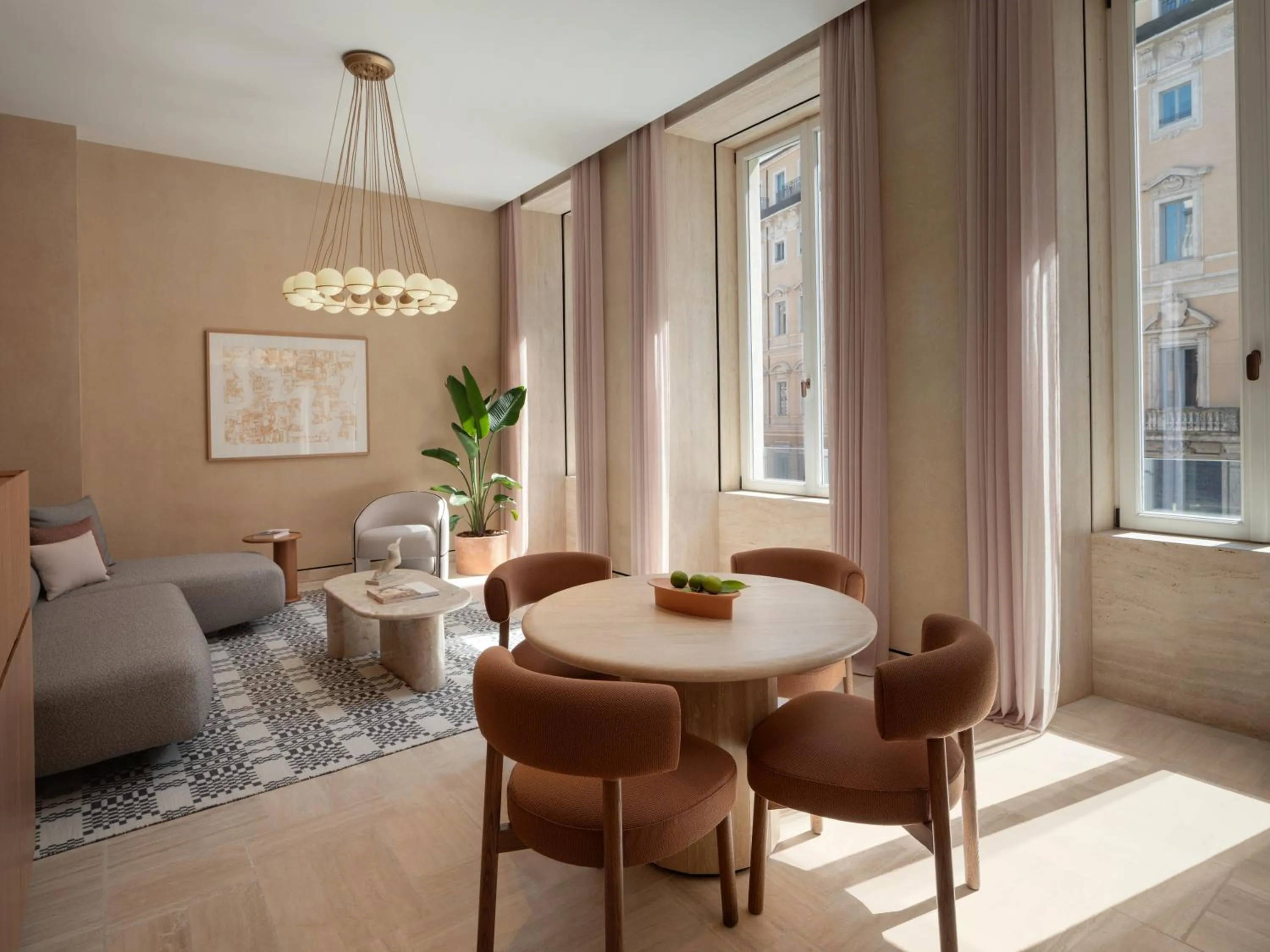 Living room in Six Senses Rome