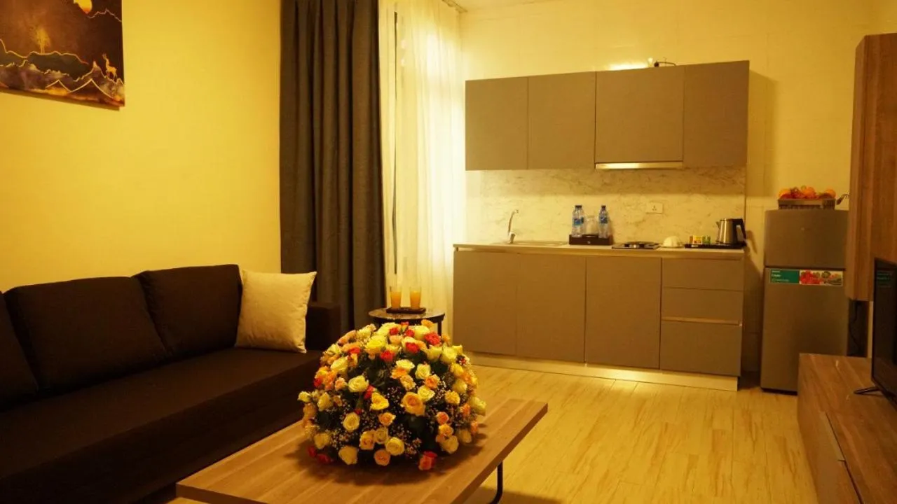 Kitchen or kitchenette in Triple E Hotel and Spa