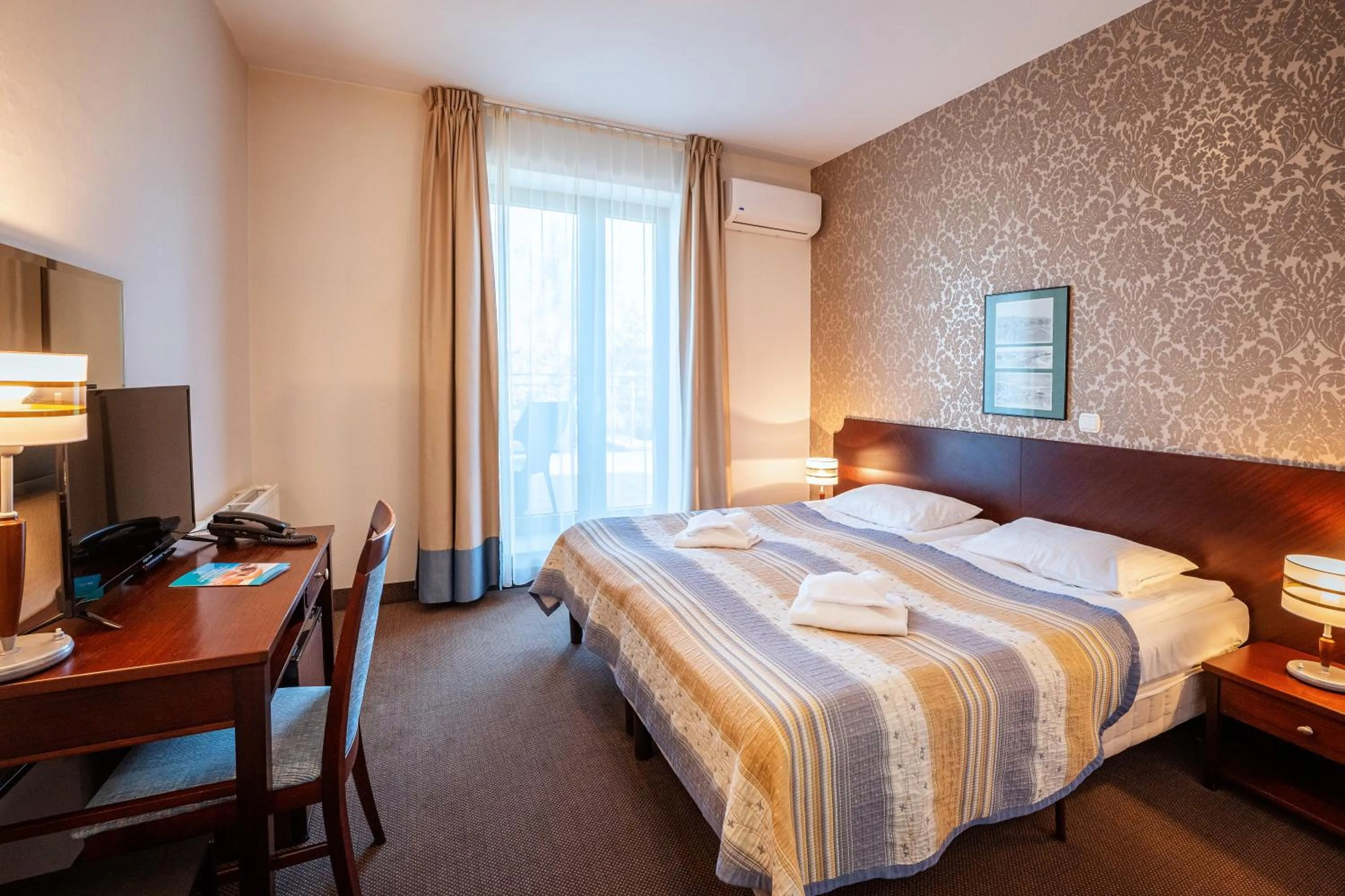 Bed in Hotel Kuracyjny Spa & Wellness