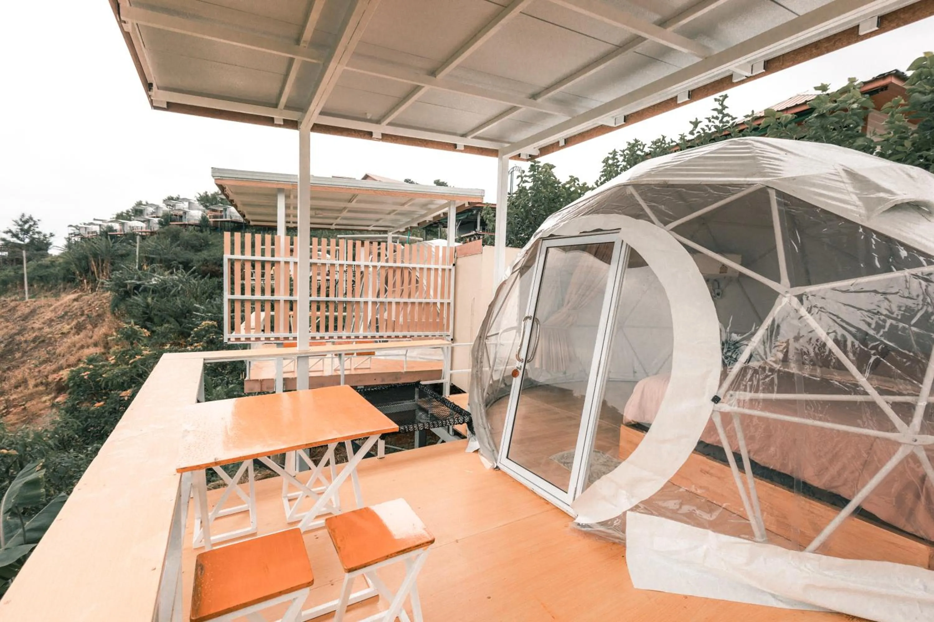 Patio in ม่อนชาพาเพลิน ม่อนแจ่ม Monchapaplearn Monjam