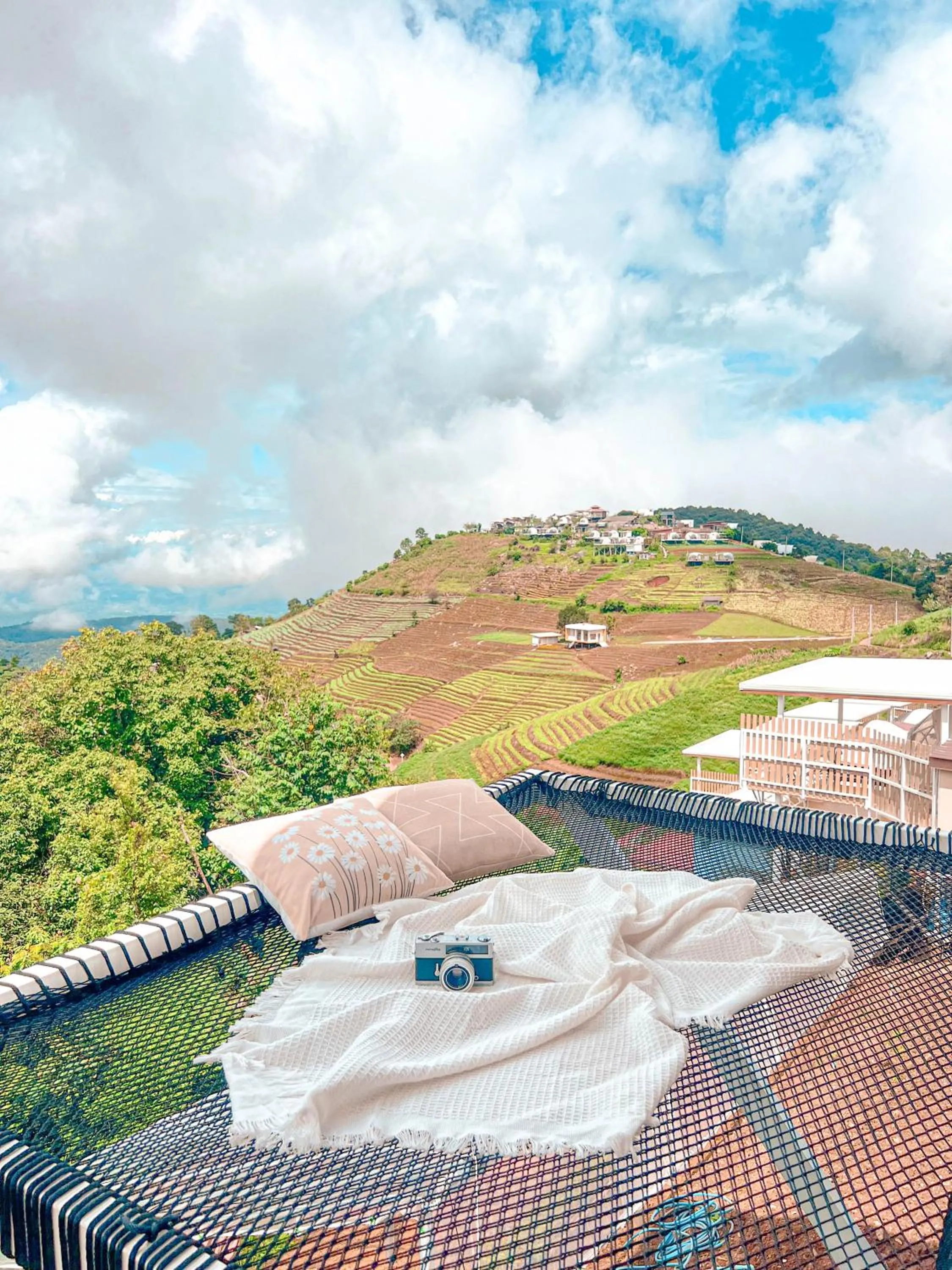 Natural landscape in ม่อนชาพาเพลิน ม่อนแจ่ม Monchapaplearn Monjam