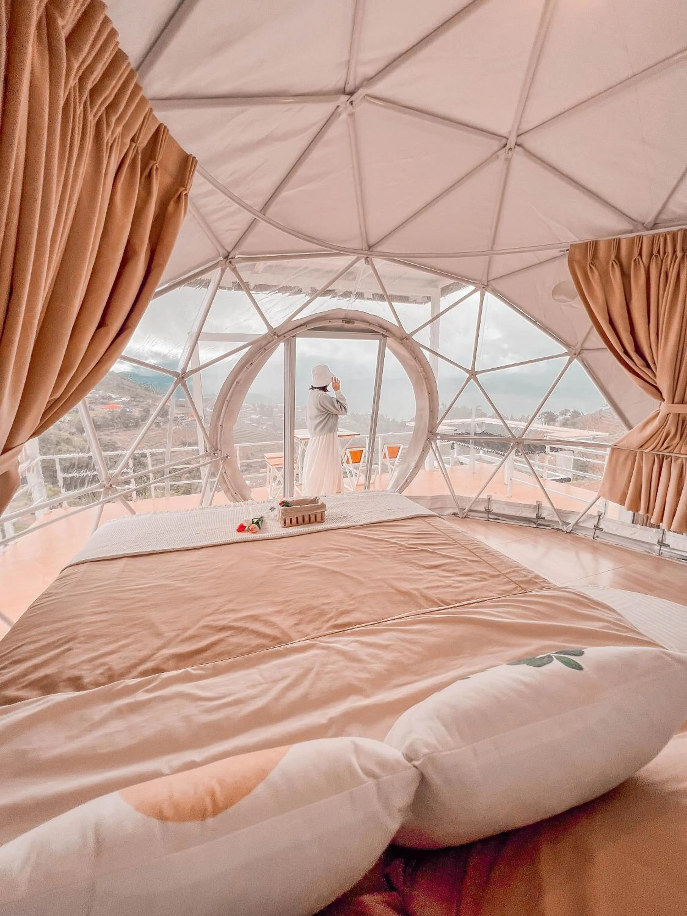 Bed in ม่อนชาพาเพลิน ม่อนแจ่ม Monchapaplearn Monjam