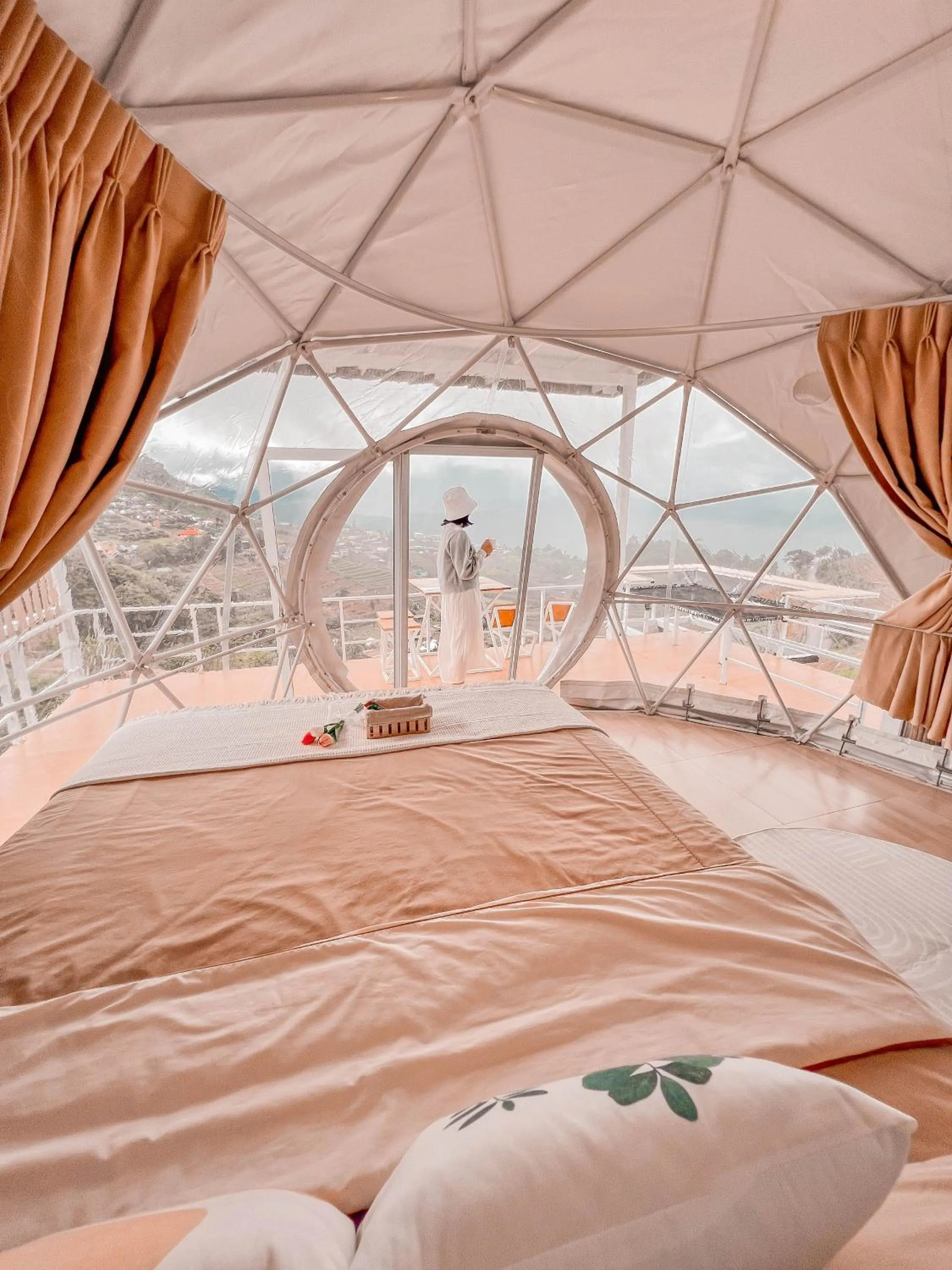 Bed in ม่อนชาพาเพลิน ม่อนแจ่ม Monchapaplearn Monjam