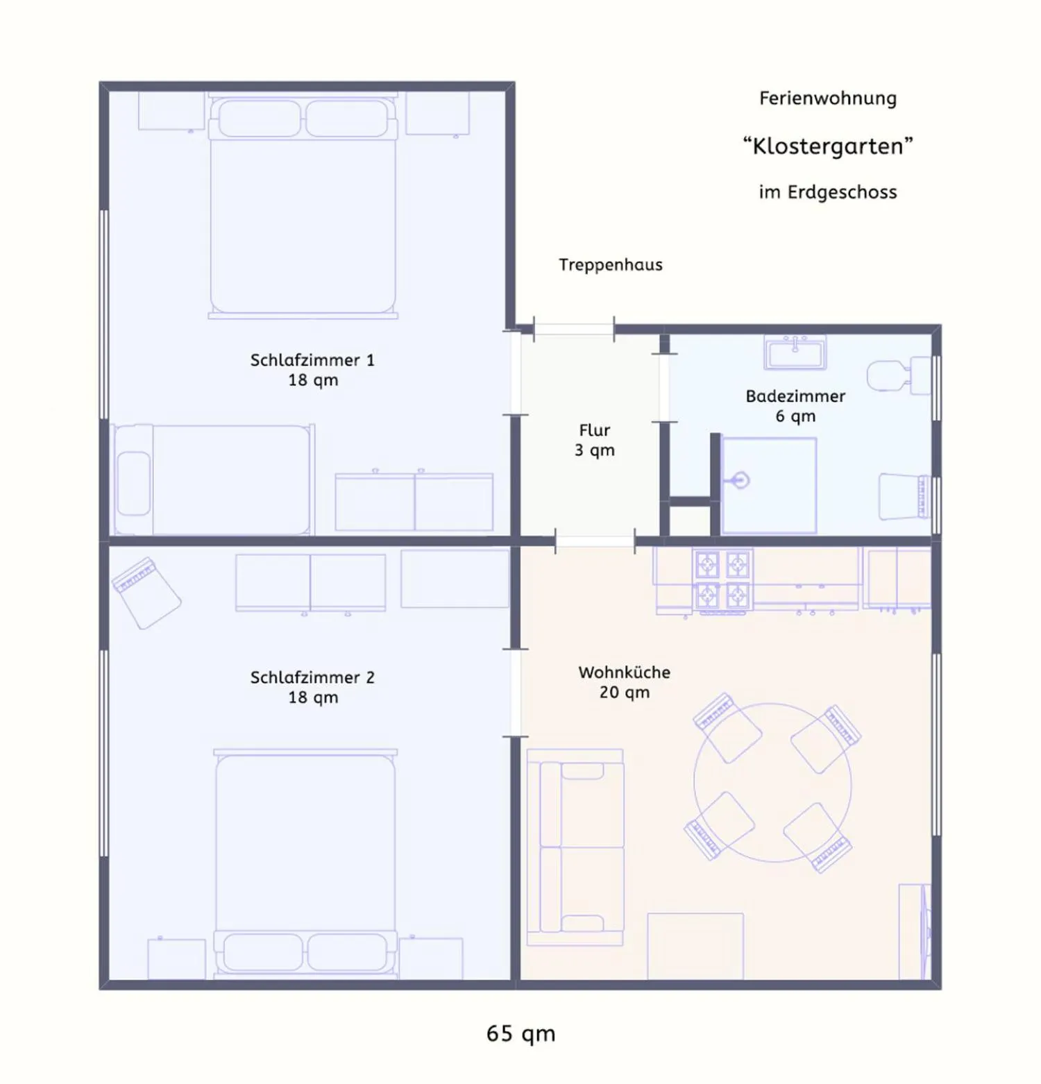 Floor plan in Ferienwohnungen Weingut Kilburg