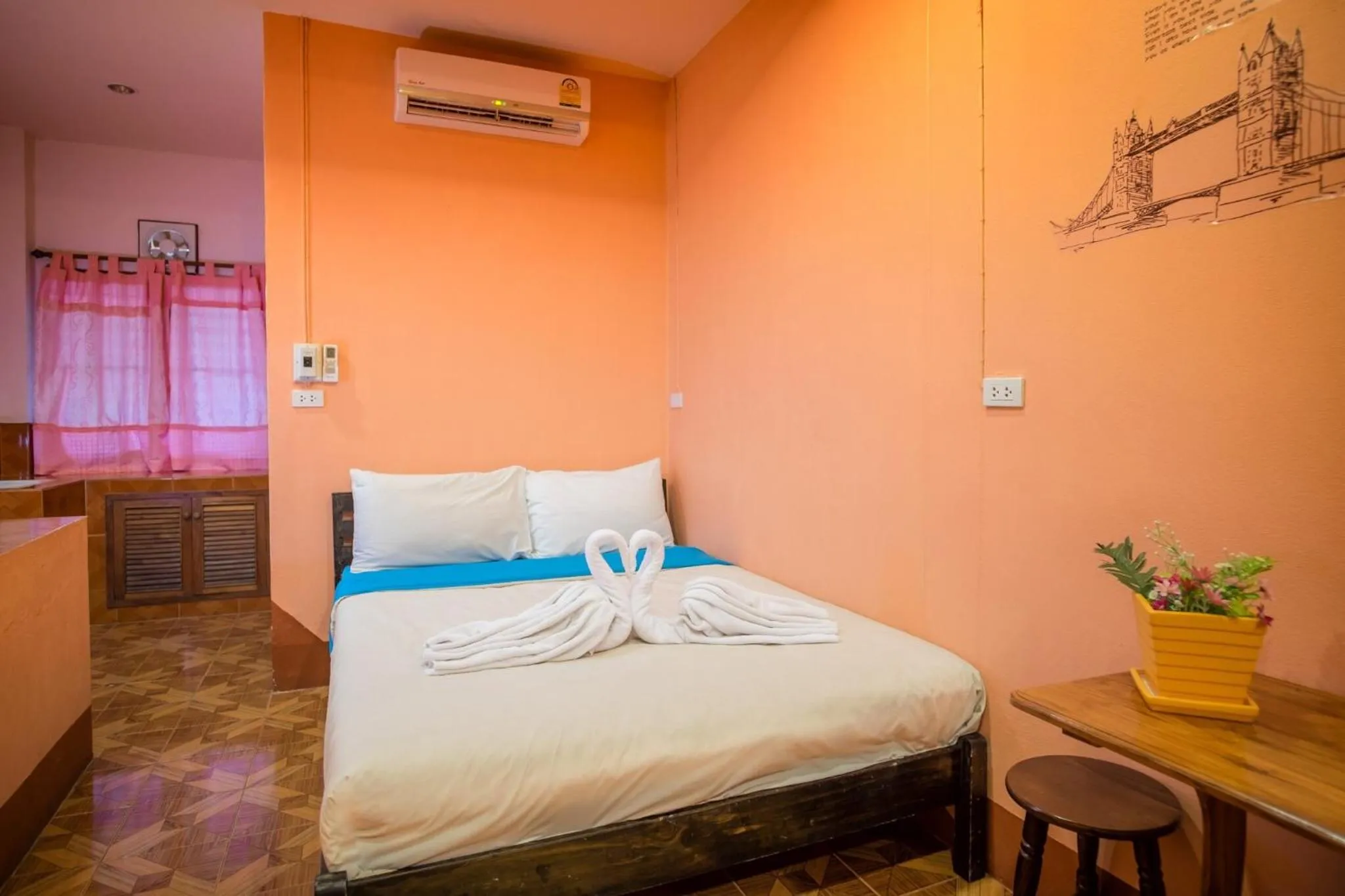 Bedroom, Bed in Happy in Pai