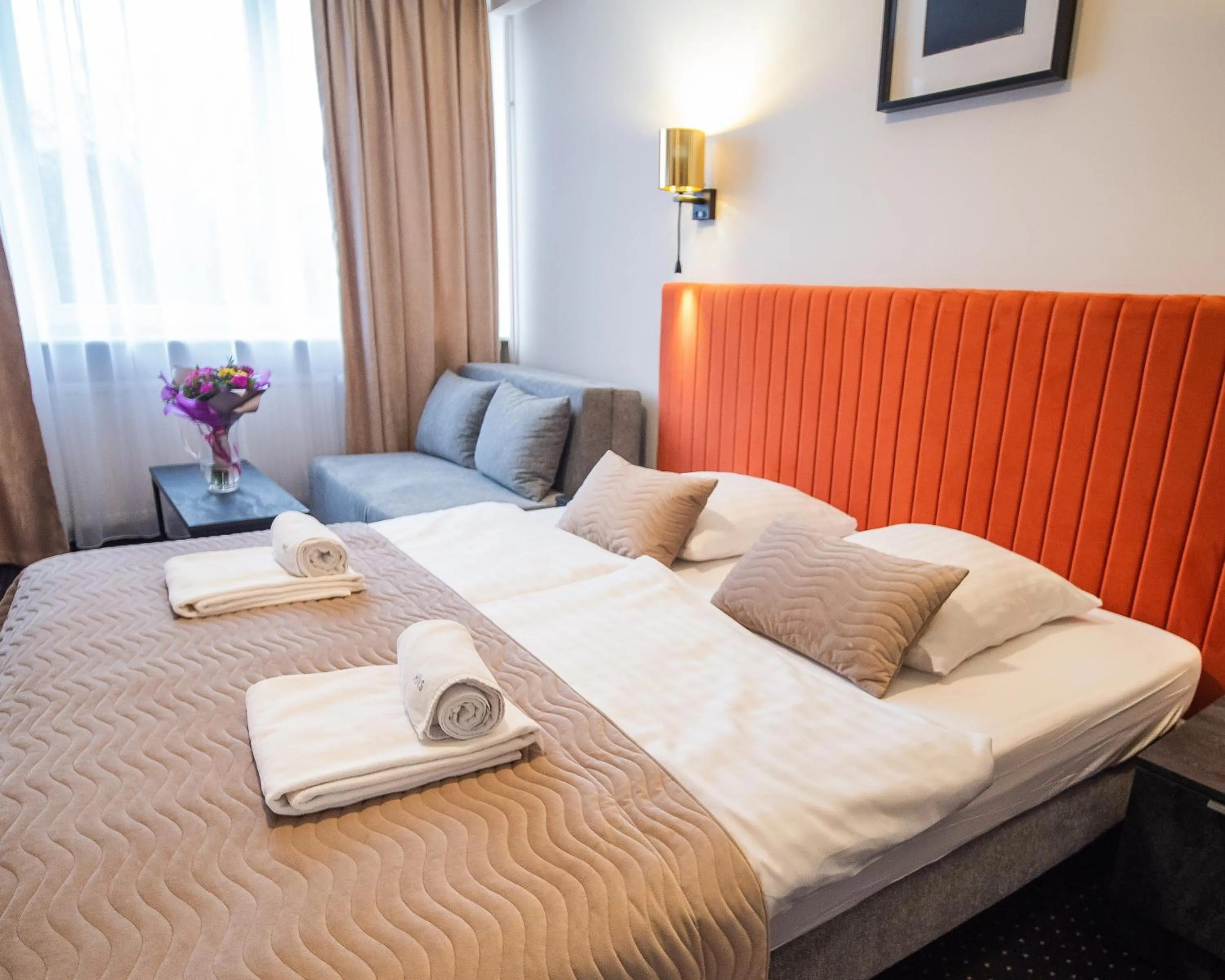 Bed in Hotel New Skanpol