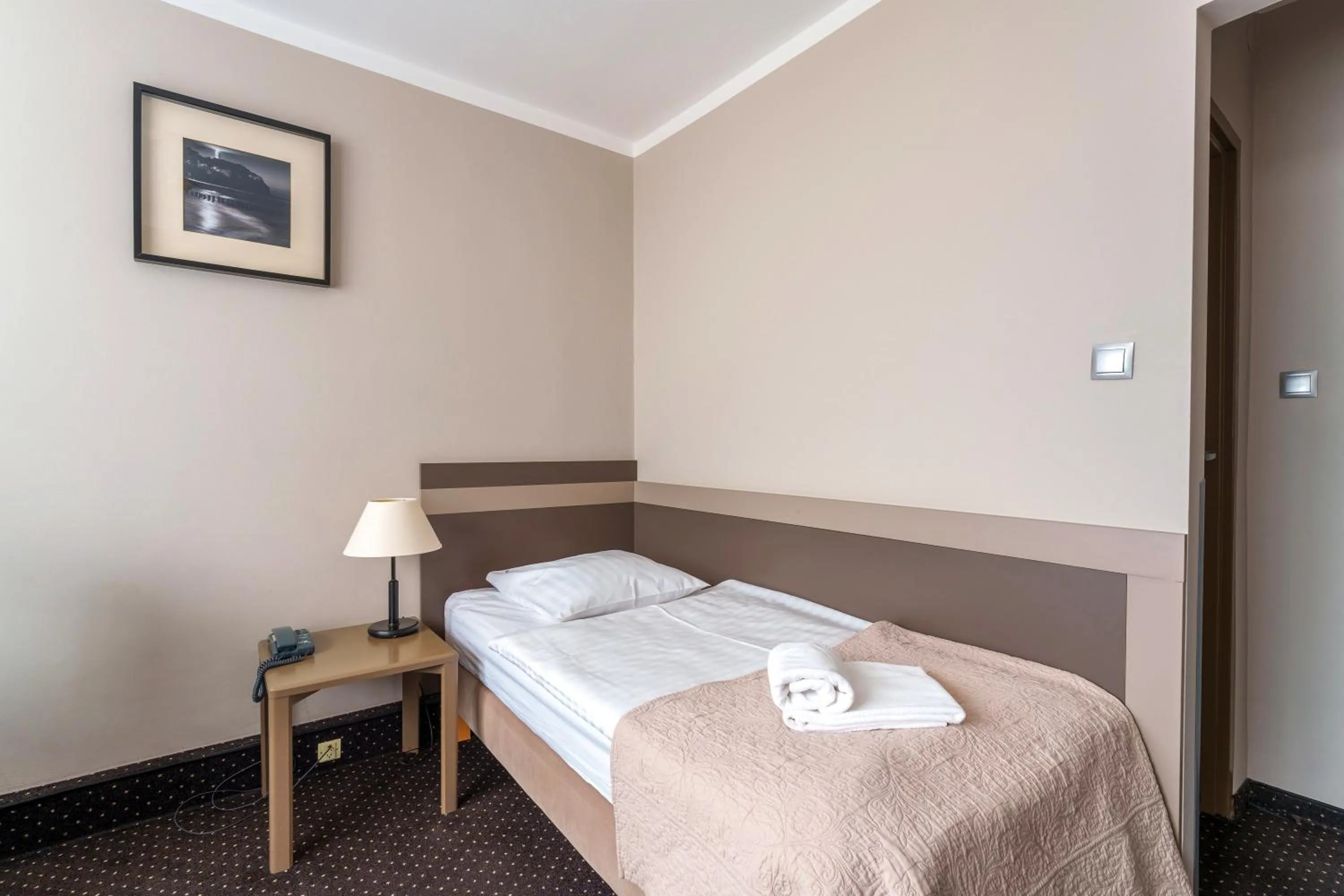 Bed in Hotel New Skanpol