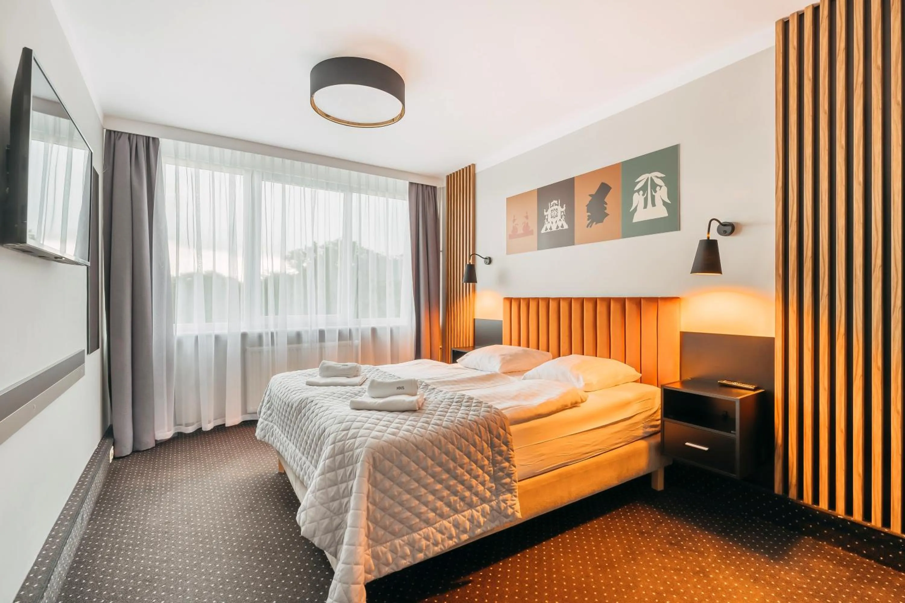 Bed in Hotel New Skanpol