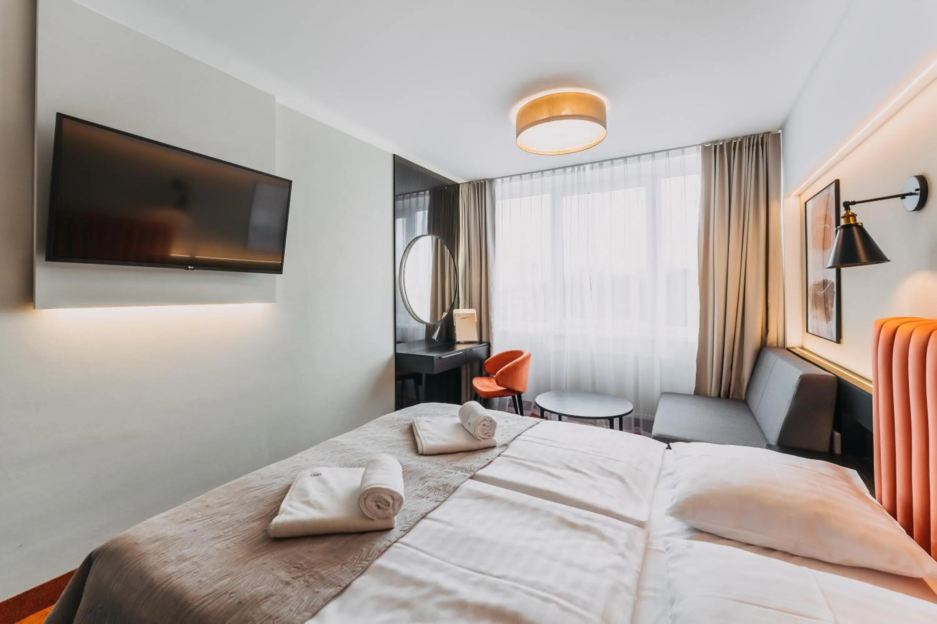 Bed in Hotel New Skanpol