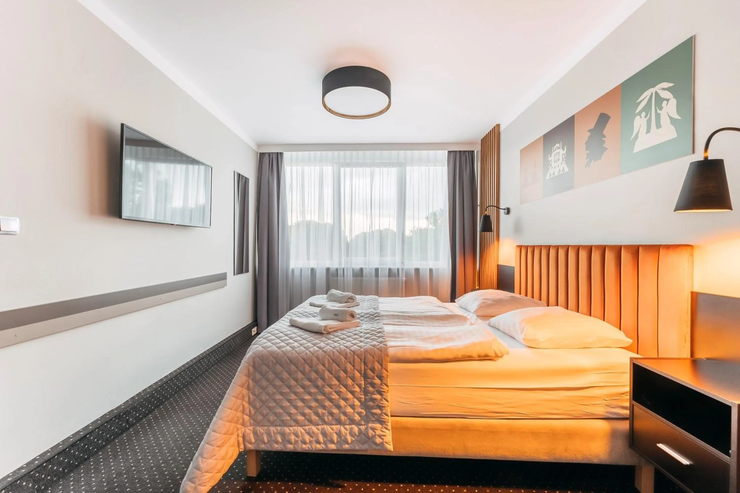 Bed in Hotel New Skanpol