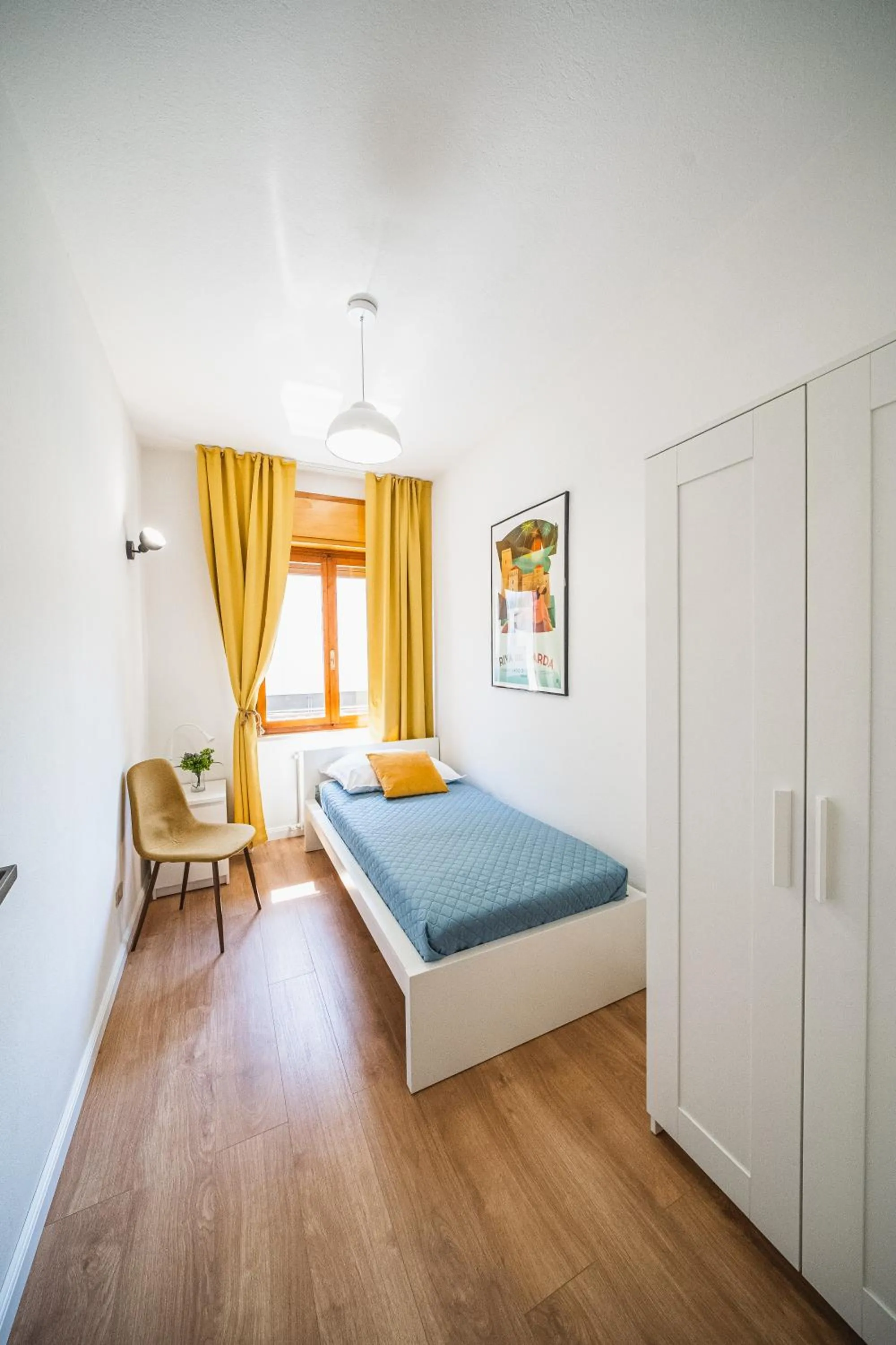 Bed in Outdooredo Garda Apartment