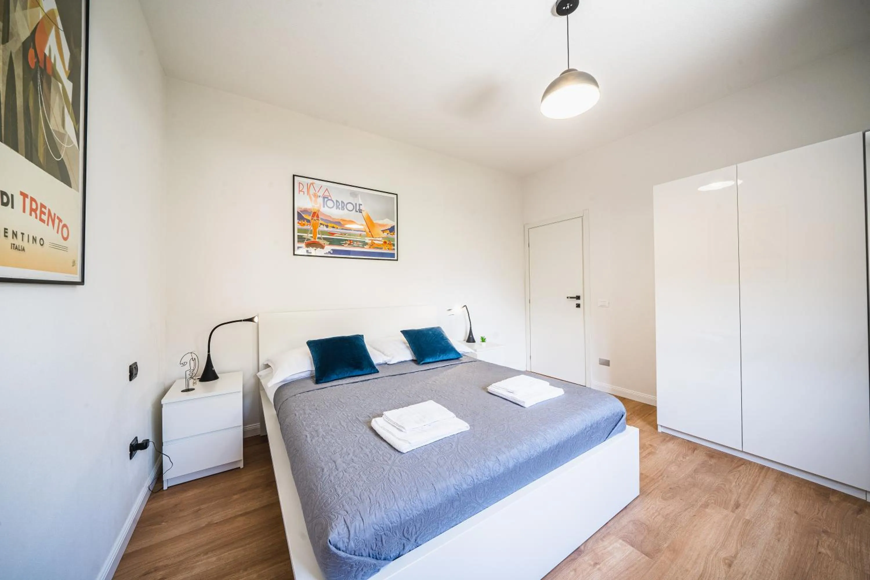Bed in Outdooredo Garda Apartment