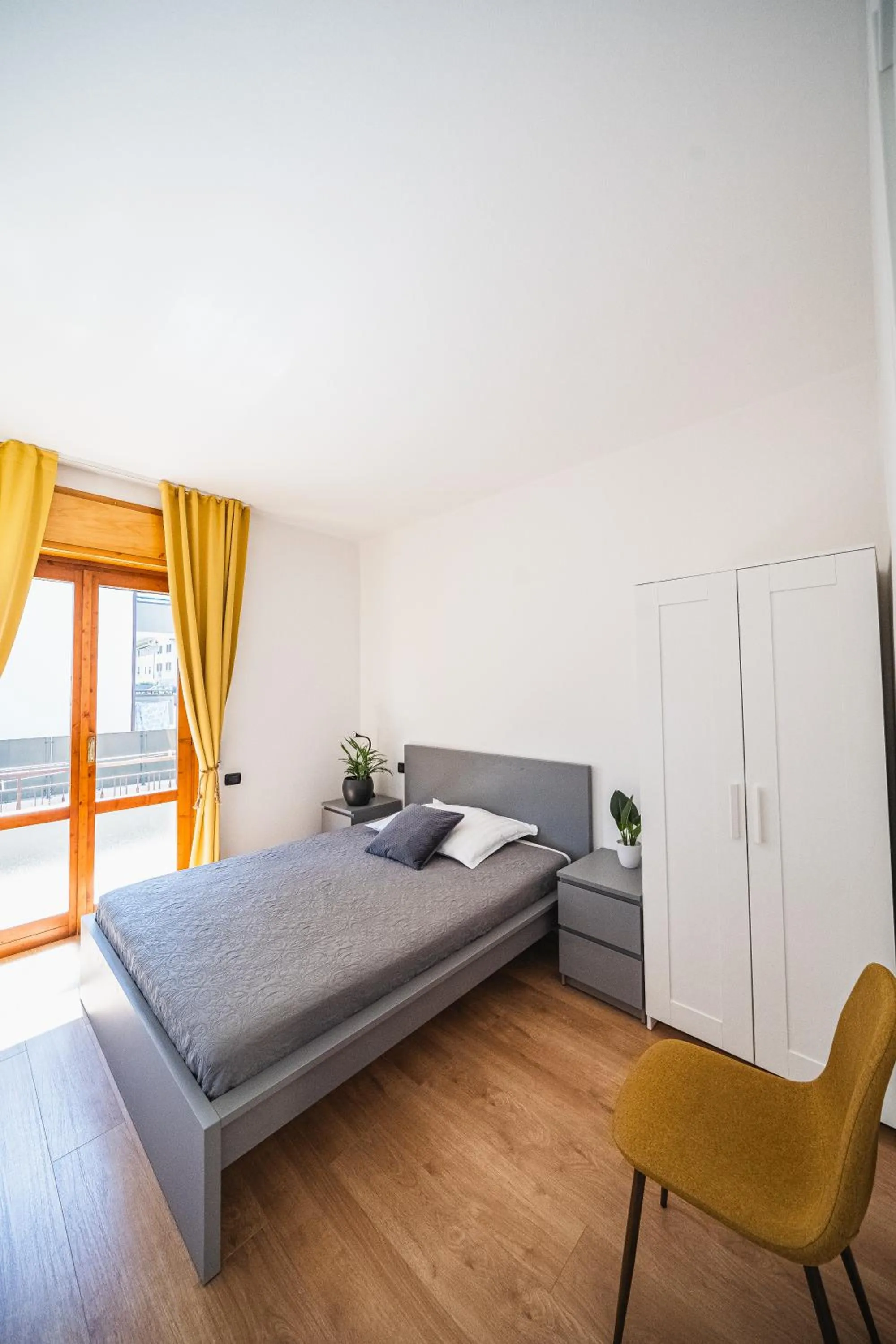 Bed in Outdooredo Garda Apartment