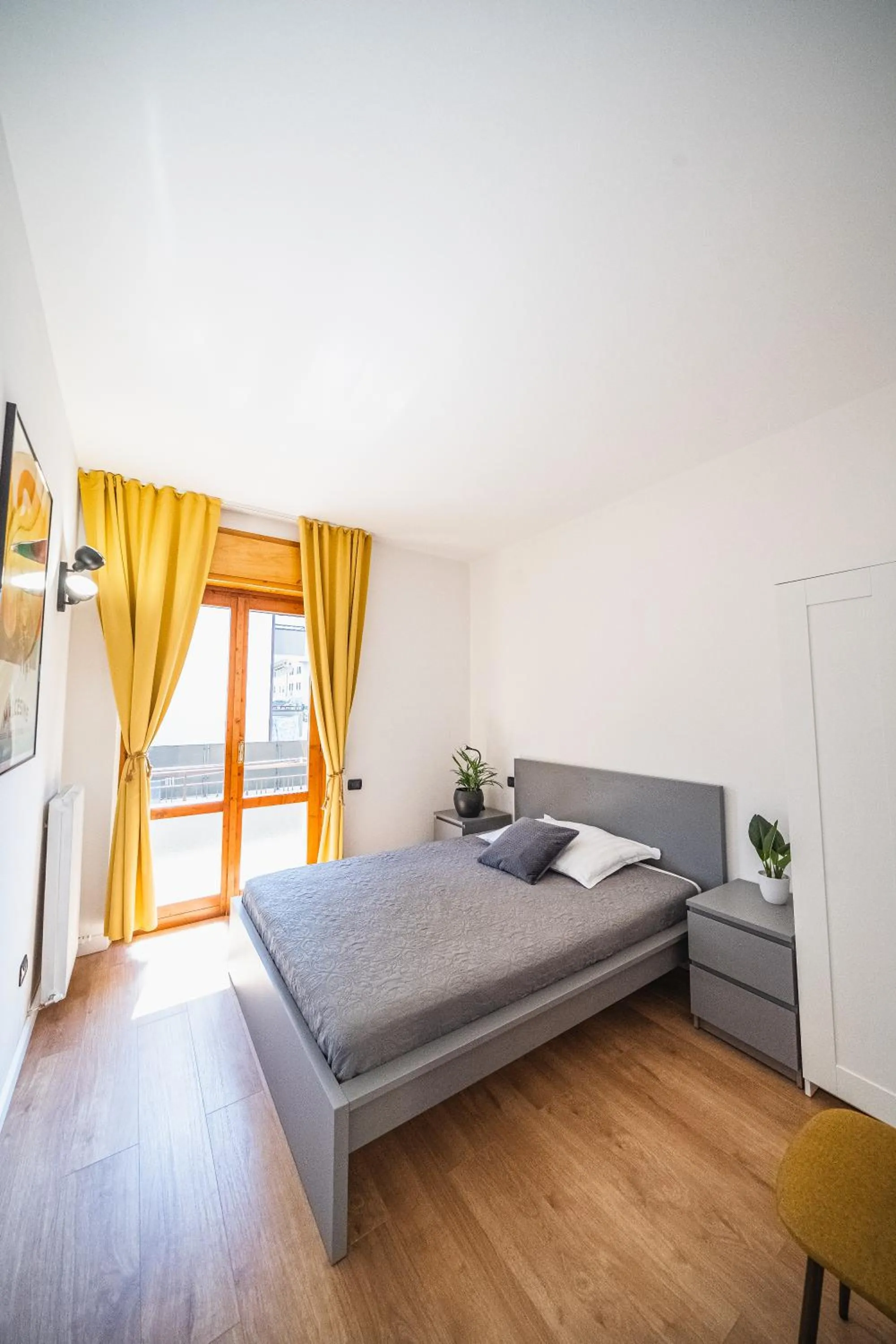 Bed in Outdooredo Garda Apartment