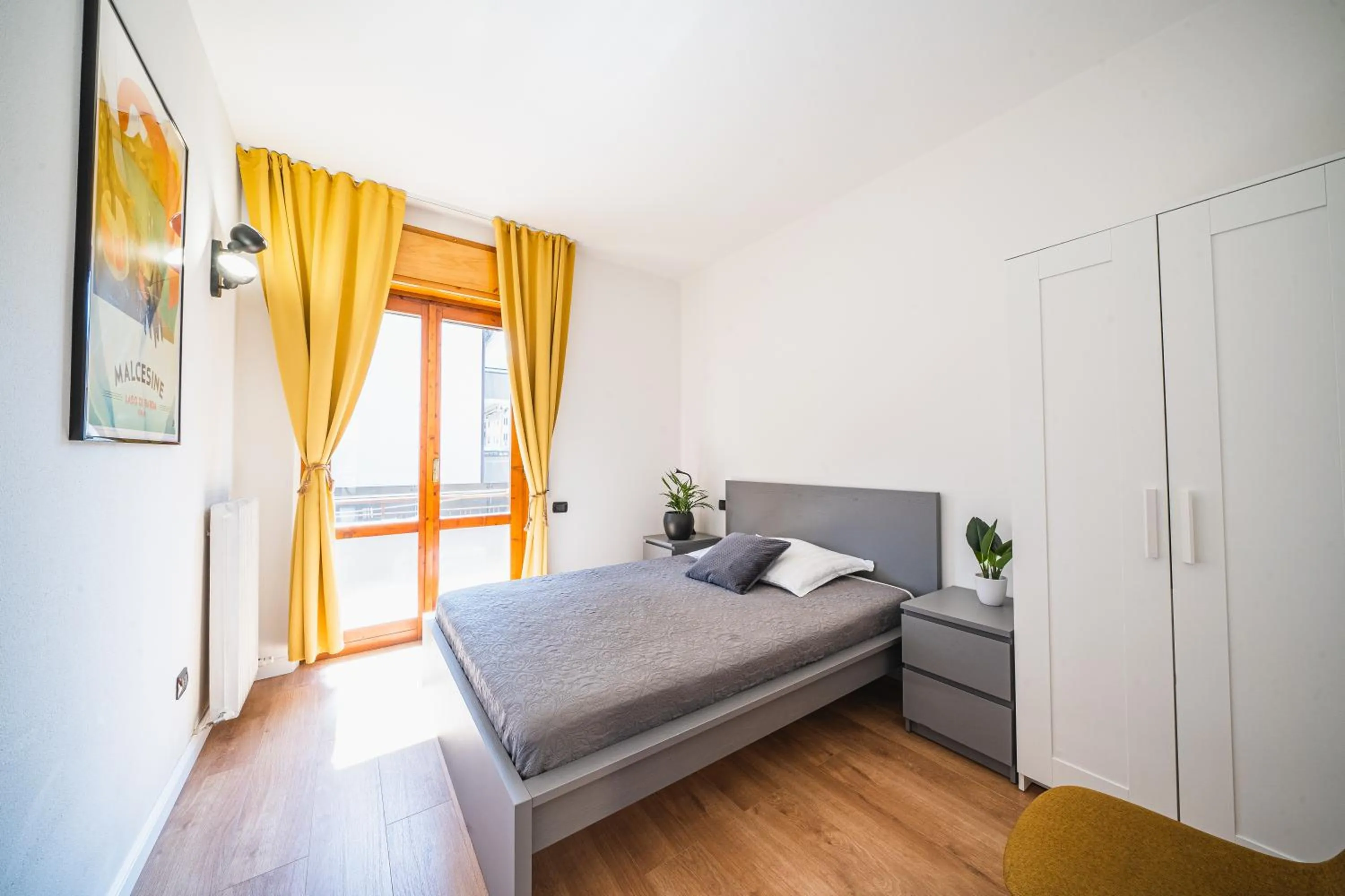 Bed in Outdooredo Garda Apartment