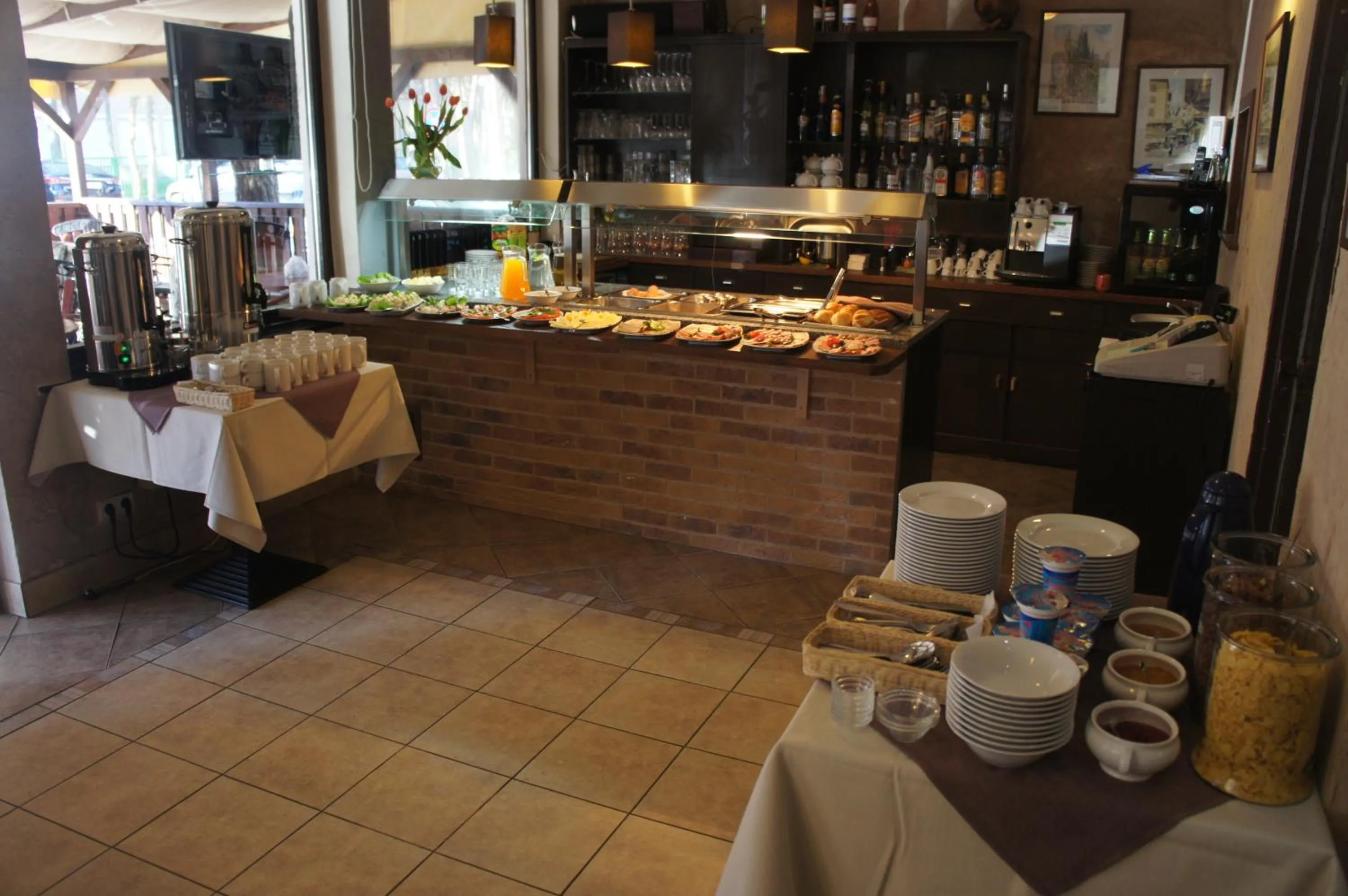 Kitchen or kitchenette in Pensjonat Amber