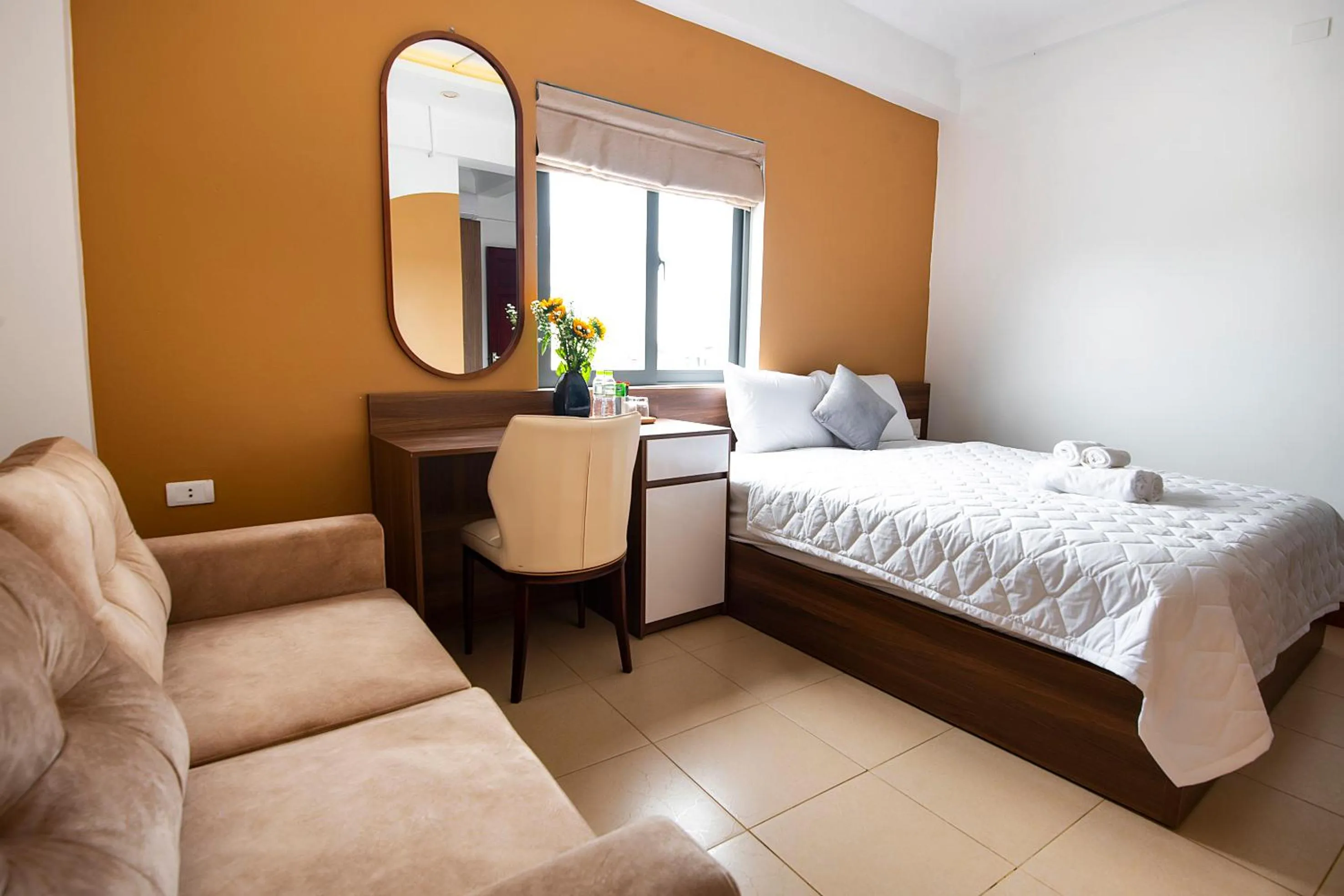 Photo of the whole room, Bed in Valentino Homestay Hue
