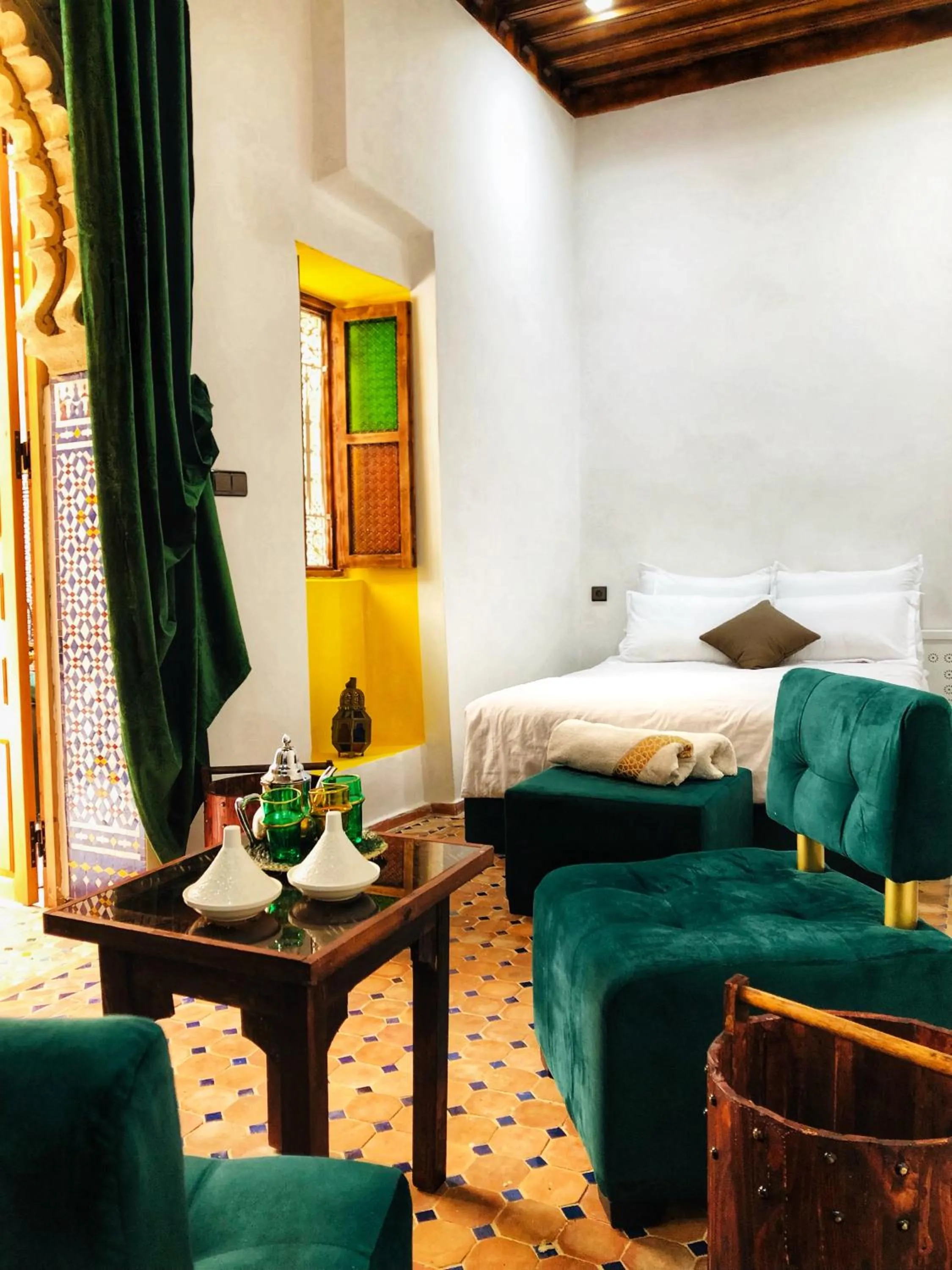 Bed in Riad Majorelle