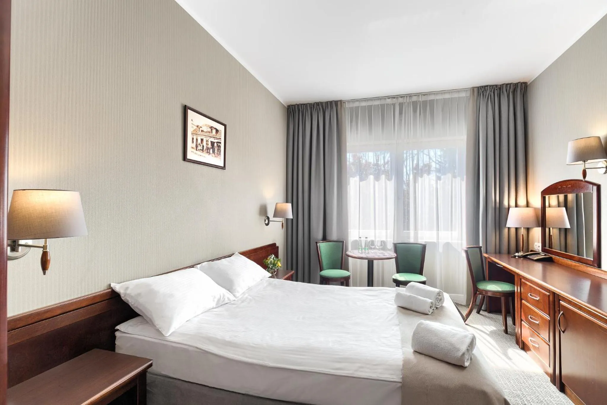 Bed in Hotel Olympic