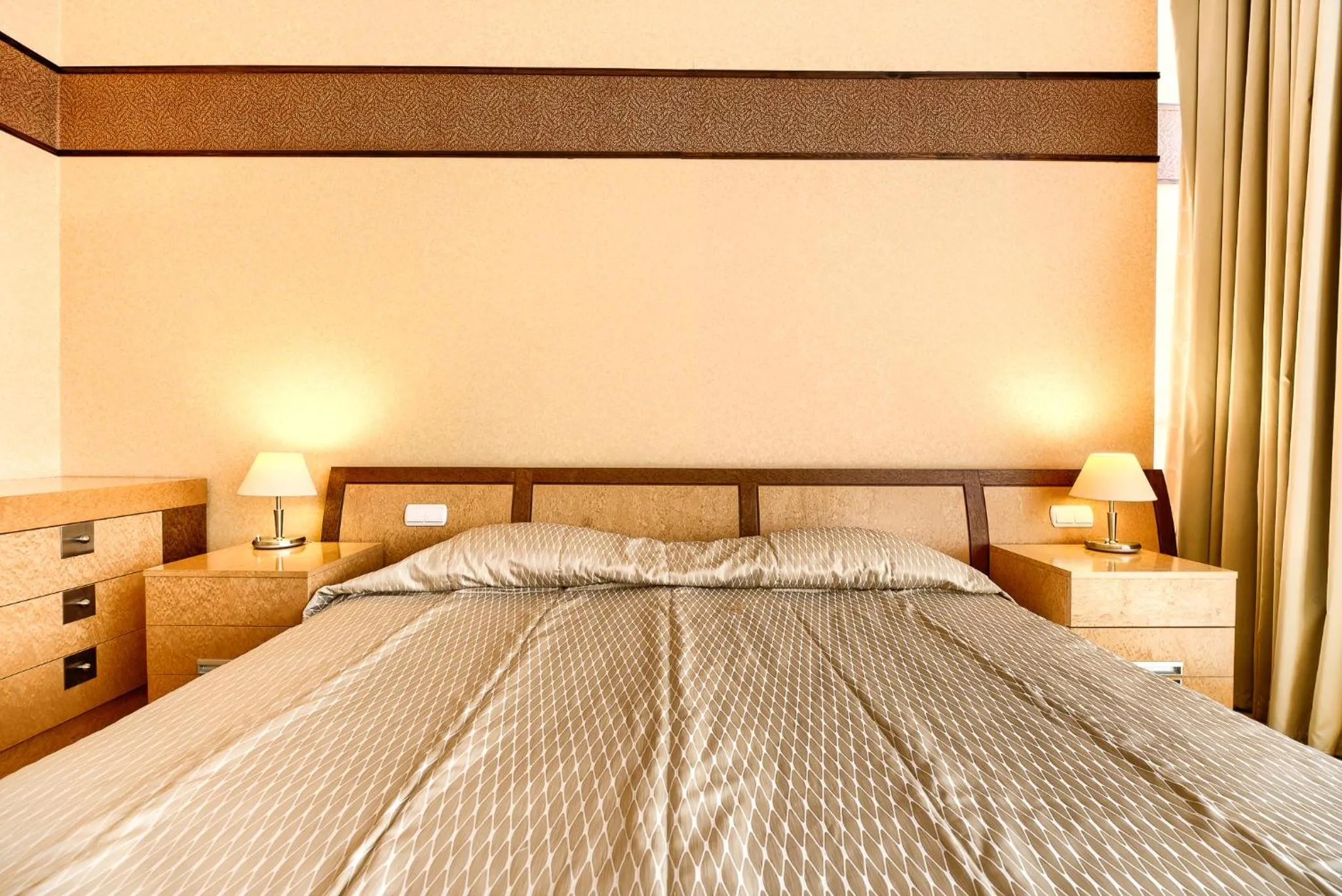 Bed in Hotel Olympic