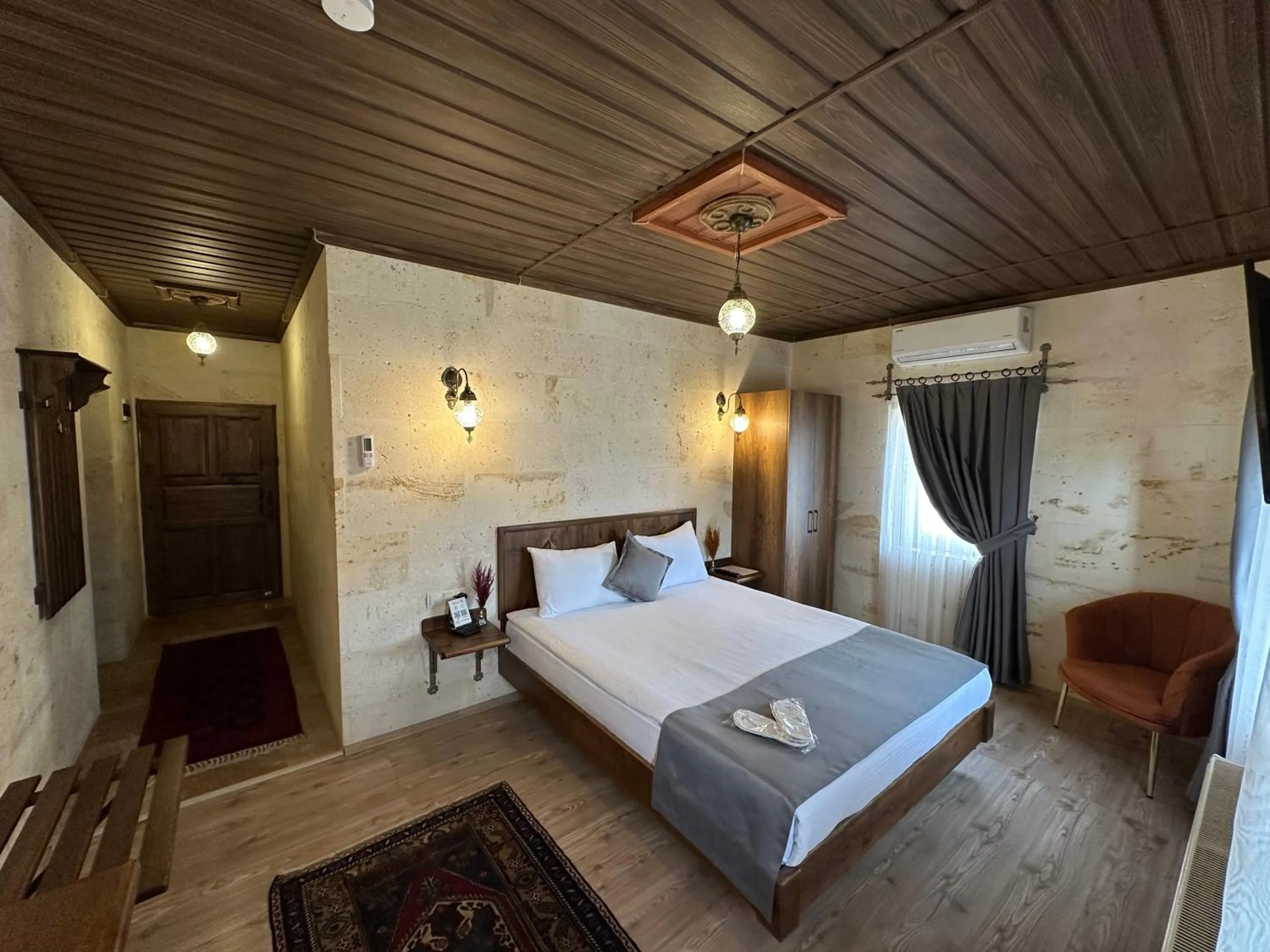 Bed in Virtus Cappadocia Hotel Göreme