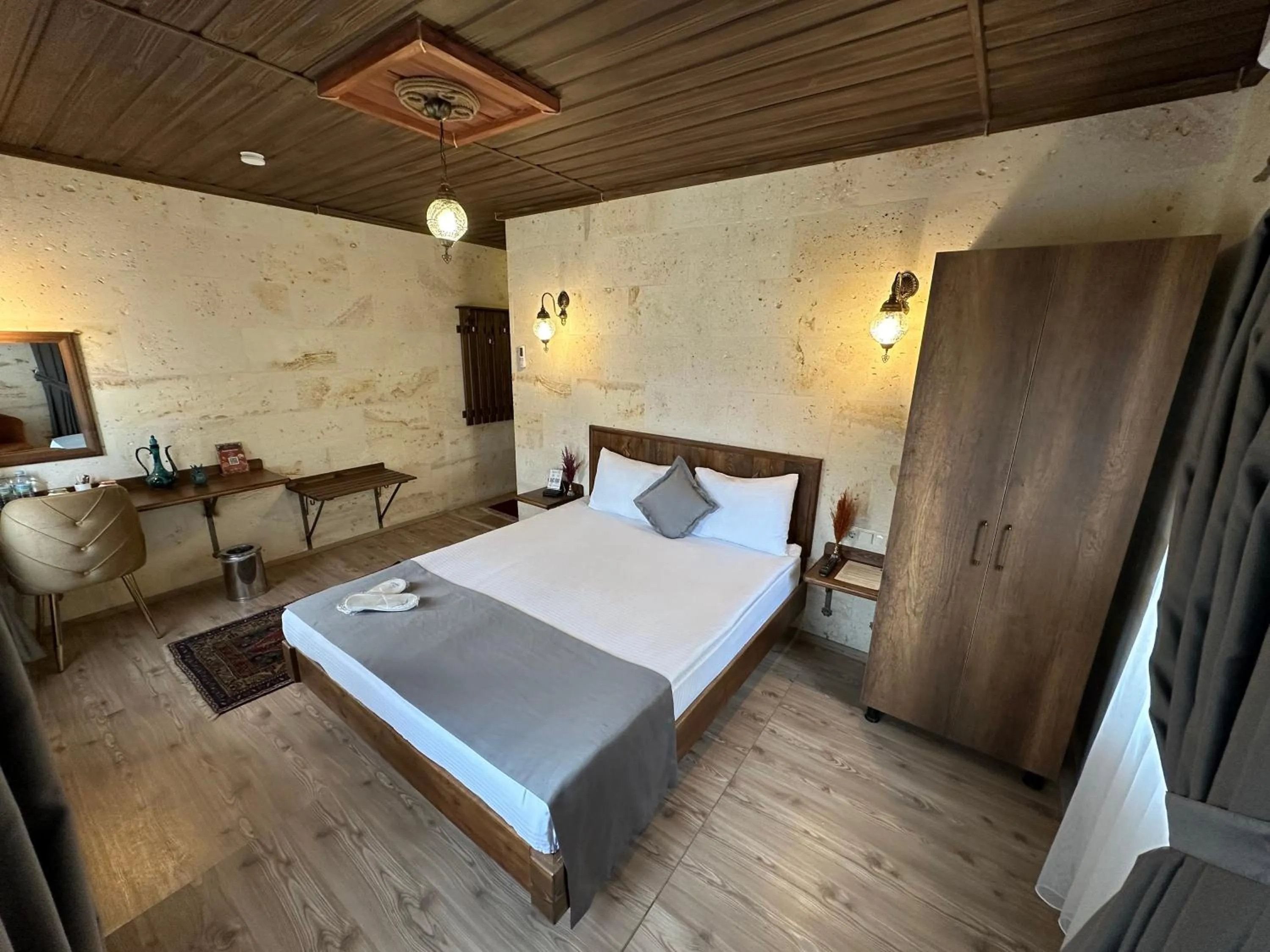 Bed in Virtus Cappadocia Hotel Göreme