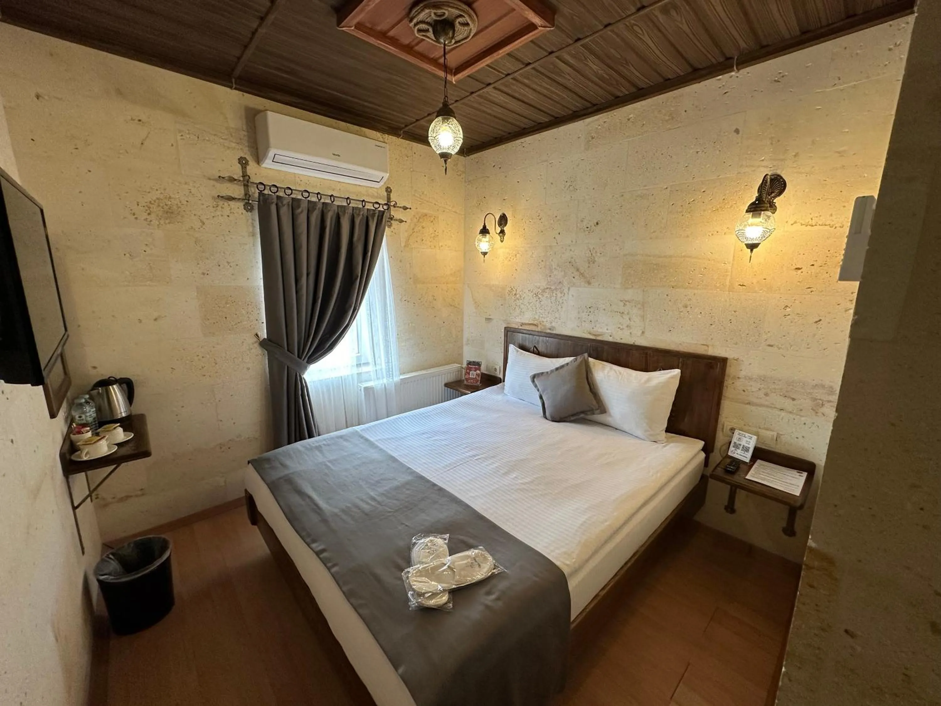 Bed in Virtus Cappadocia Hotel Göreme