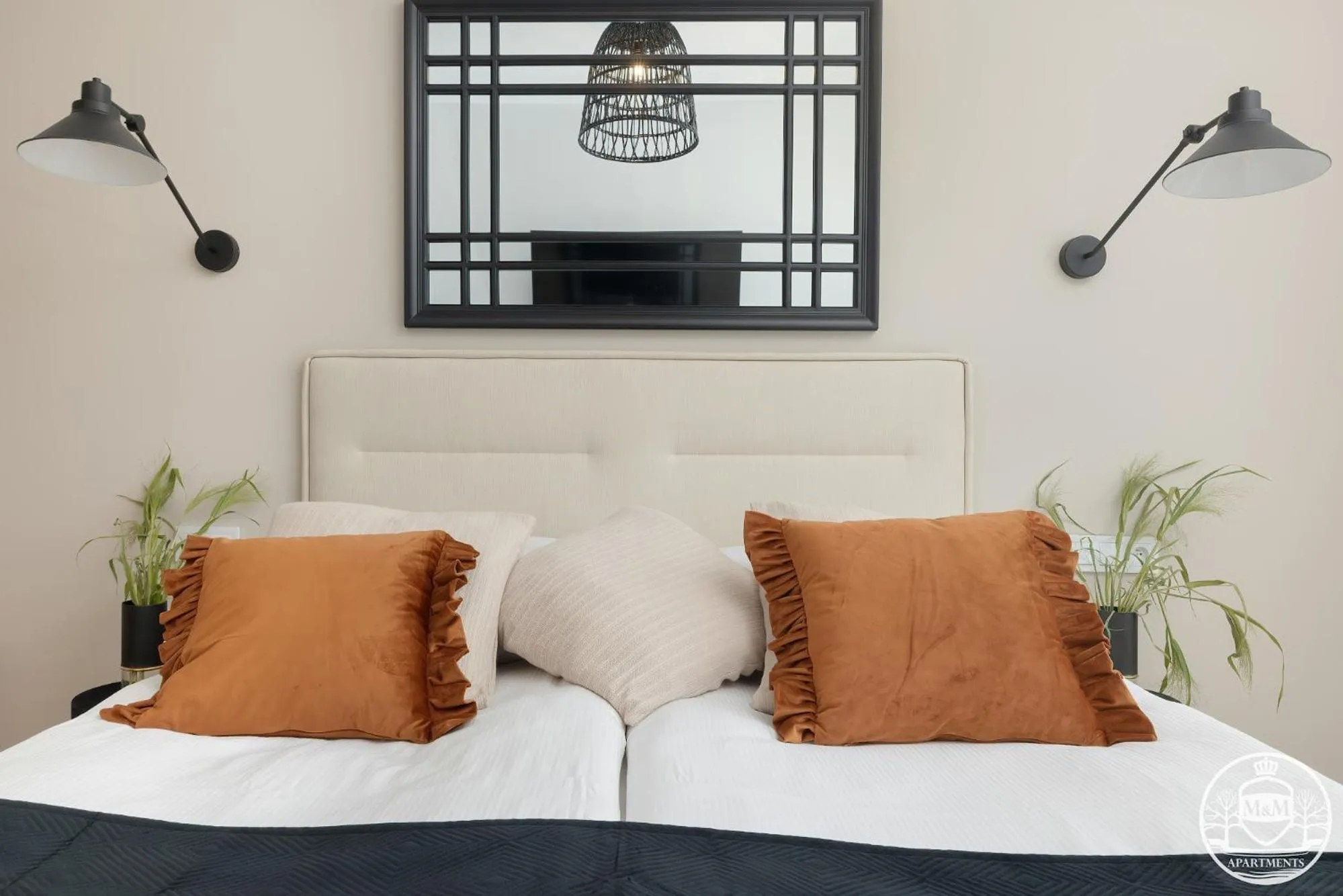 Bedroom, Bed in Polanki Aqua - Aquapark, Free Parking, Apartments M&M Kołobrzeg